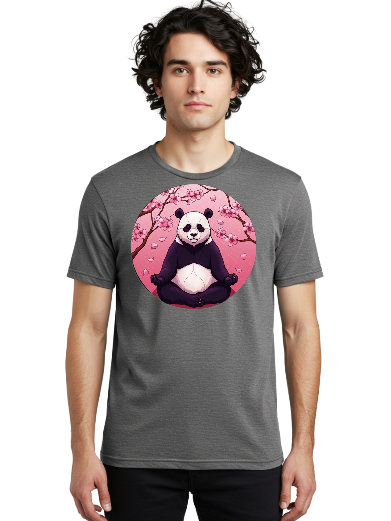 Panda-Meditation-Kawaii Men'S Graphic Tee, 100% Cotton, Comfortable Casual Summer Wear, Machine Washable, Vintage Camera, Old Camera, Antique Camera, Black Camera, Classic Photography, Photography Equipment, Nostalgic Device, Film Camera, Bal046