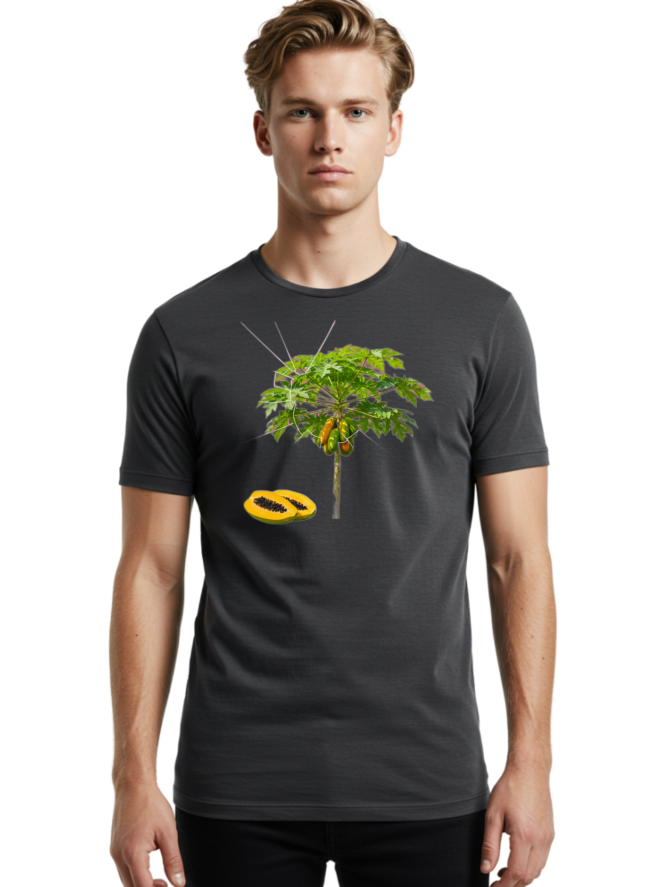 Papaya-Tree Men'S Graphic Tee, 100% Cotton, Comfortable Casual Summer Wear, Machine Washable, Vintage Camera, Old Camera, Antique Camera, Black Camera, Classic Photography, Photography Equipment, Nostalgic Device, Film Camera, Camera Art Bal048