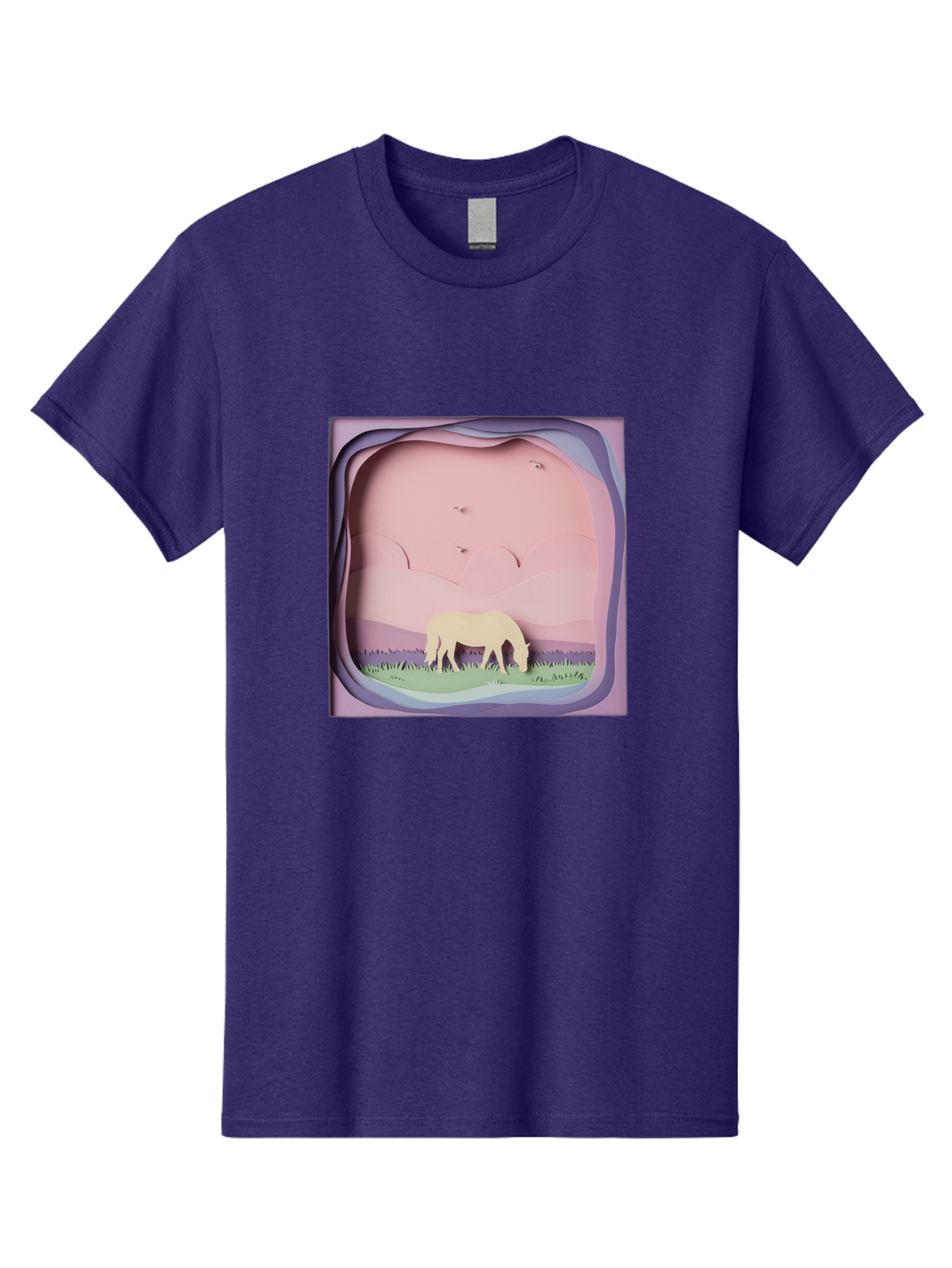 Paper-Cut-Horse Men'S Graphic Tee, 100% Cotton, Comfortable Casual Summer Wear, Machine Washable, Vintage Camera, Old Camera, Antique Camera, Black Camera, Classic Photography, Photography Equipment, Nostalgic Device, Film Camera, Camera Art Bal049