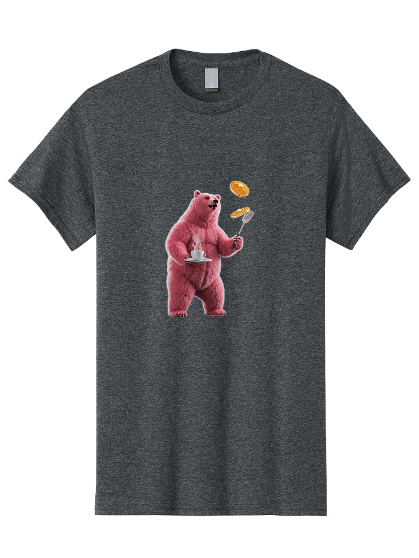 Pink-Bear-Cooking-Pancakes Men'S Graphic Tee, 100% Cotton, Comfortable Casual Summer Wear, Machine Washable, Vintage Camera, Old Camera, Antique Camera, Black Camera, Classic Photography, Photography Equipment, Nostalgic Device, Film Camera, Bal077