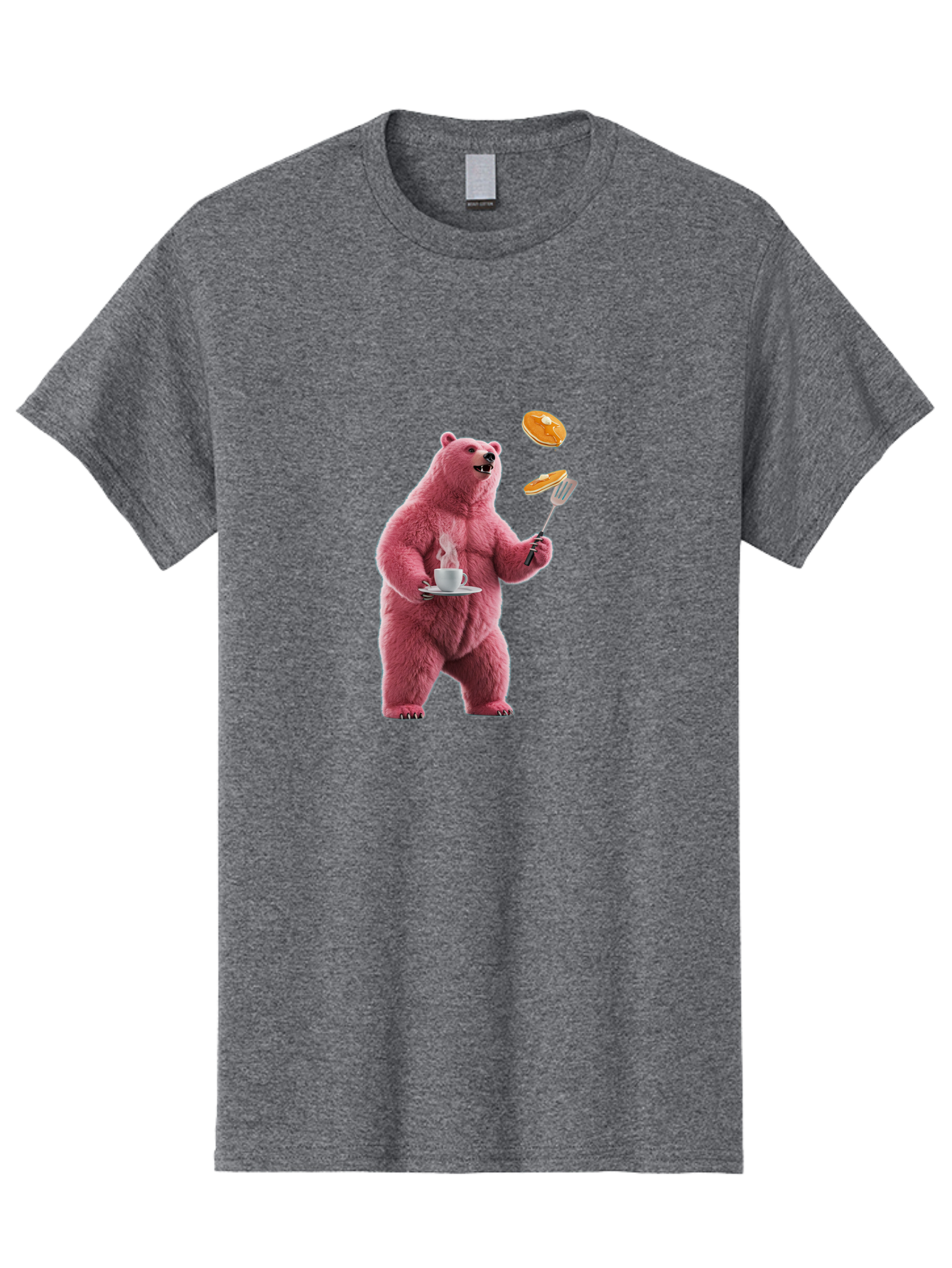 Pink-Bear-Cooking-Pancakes Men'S Graphic Tee, 100% Cotton, Comfortable Casual Summer Wear, Machine Washable, Vintage Camera, Old Camera, Antique Camera, Black Camera, Classic Photography, Photography Equipment, Nostalgic Device, Film Camera, Bal077