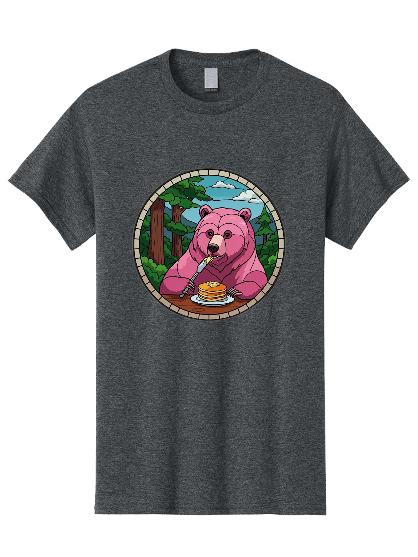 Pink-Bear-Eating-Pancakes Men'S Graphic Tee, 100% Cotton, Comfortable Casual Summer Wear, Machine Washable, Vintage Camera, Old Camera, Antique Camera, Black Camera, Classic Photography, Photography Equipment, Nostalgic Device, Film Camera, Bal078
