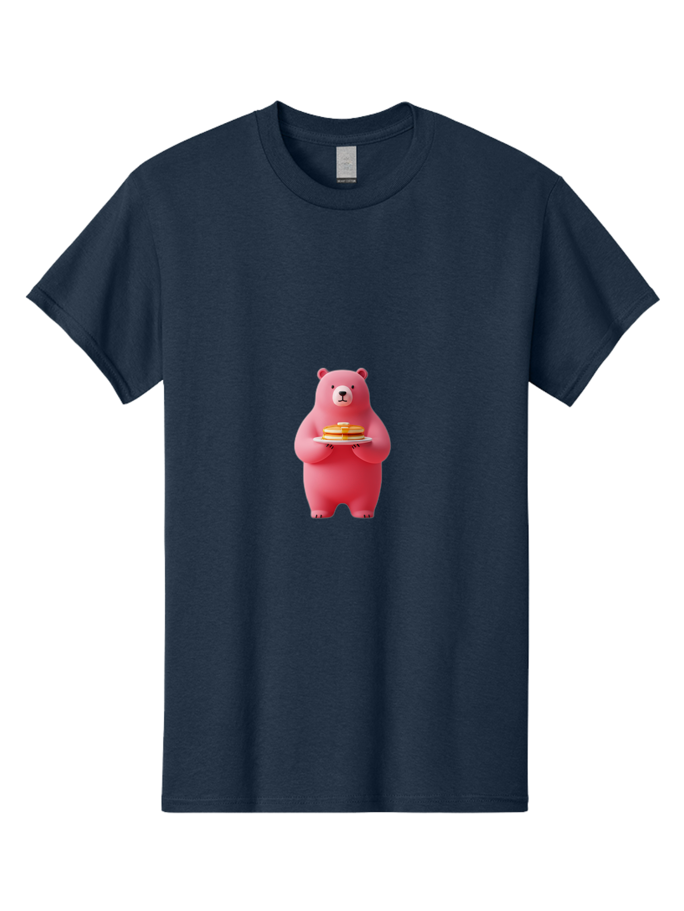 Pink-Bear-Holding-Pancakes Men'S Graphic Tee, 100% Cotton, Comfortable Casual Summer Wear, Machine Washable, Vintage Camera, Old Camera, Antique Camera, Black Camera, Classic Photography, Photography Equipment, Nostalgic Device, Film Camera, Bal079