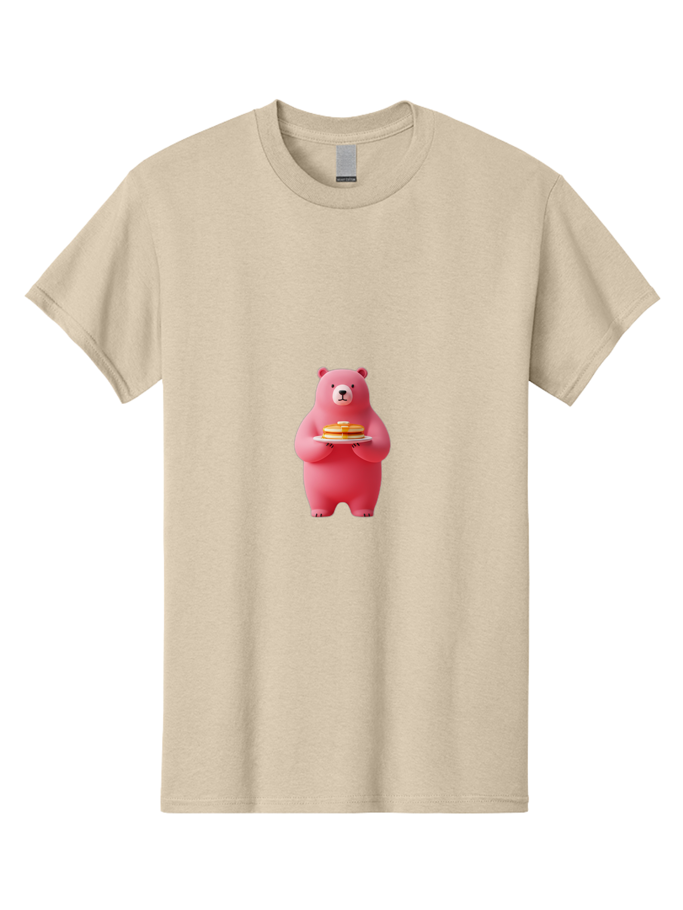 Pink-Bear-Holding-Pancakes Men'S Graphic Tee, 100% Cotton, Comfortable Casual Summer Wear, Machine Washable, Vintage Camera, Old Camera, Antique Camera, Black Camera, Classic Photography, Photography Equipment, Nostalgic Device, Film Camera, Bal079