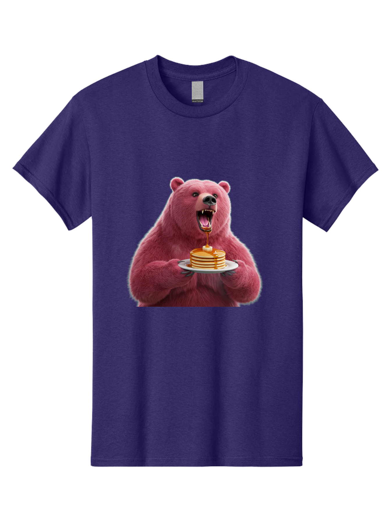 Pink-Bear-Pancakes-1 Men'S Graphic Tee, 100% Cotton, Comfortable Casual Summer Wear, Machine Washable, Vintage Camera, Old Camera, Antique Camera, Black Camera, Classic Photography, Photography Equipment, Nostalgic Device, Film Camera, Bal080