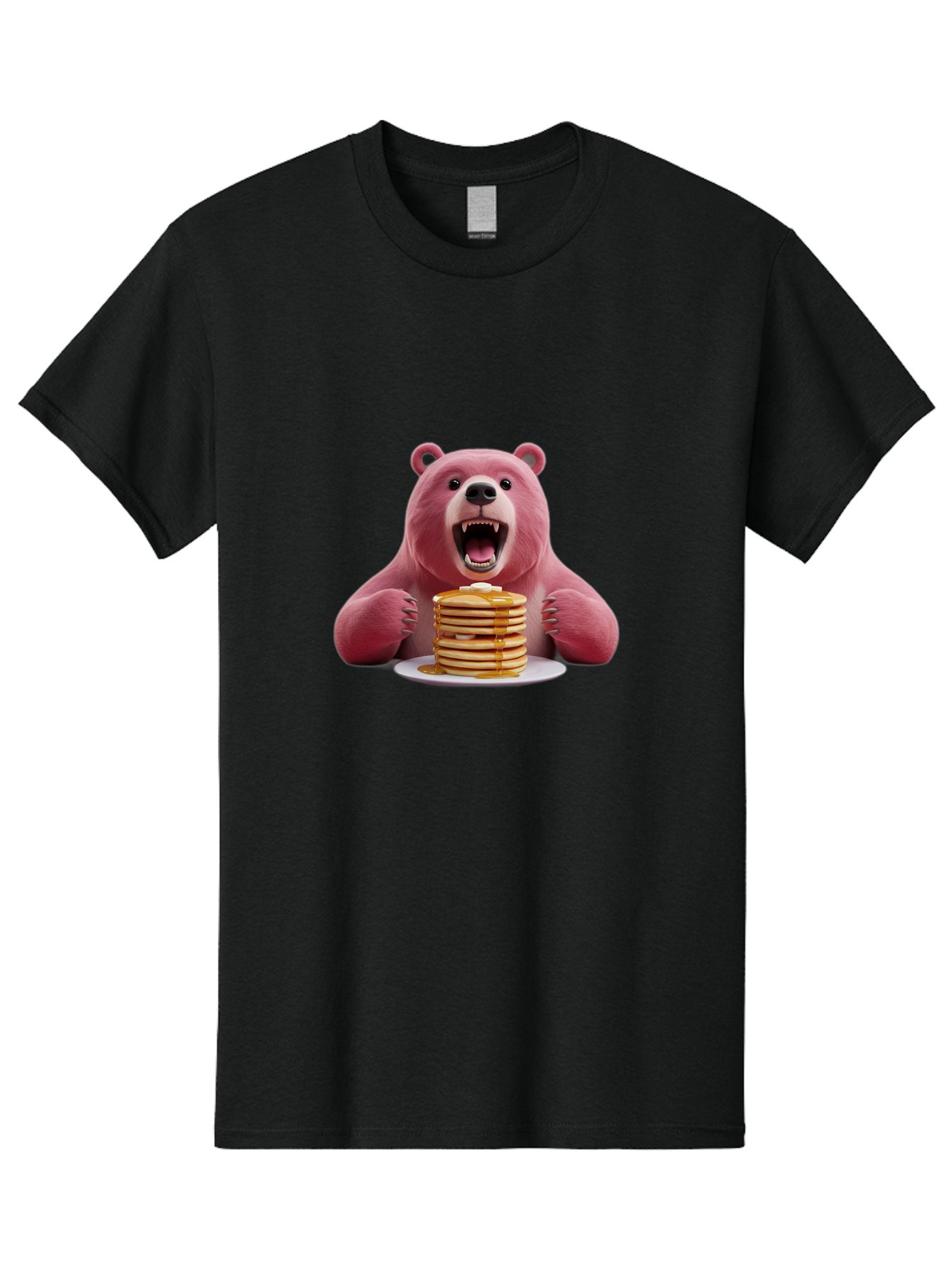 Pink-Bear-Pancakes Men'S Graphic Tee, 100% Cotton, Comfortable Casual Summer Wear, Machine Washable, Vintage Camera, Old Camera, Antique Camera, Black Camera, Classic Photography, Photography Equipment, Nostalgic Device, Film Camera, Bal081