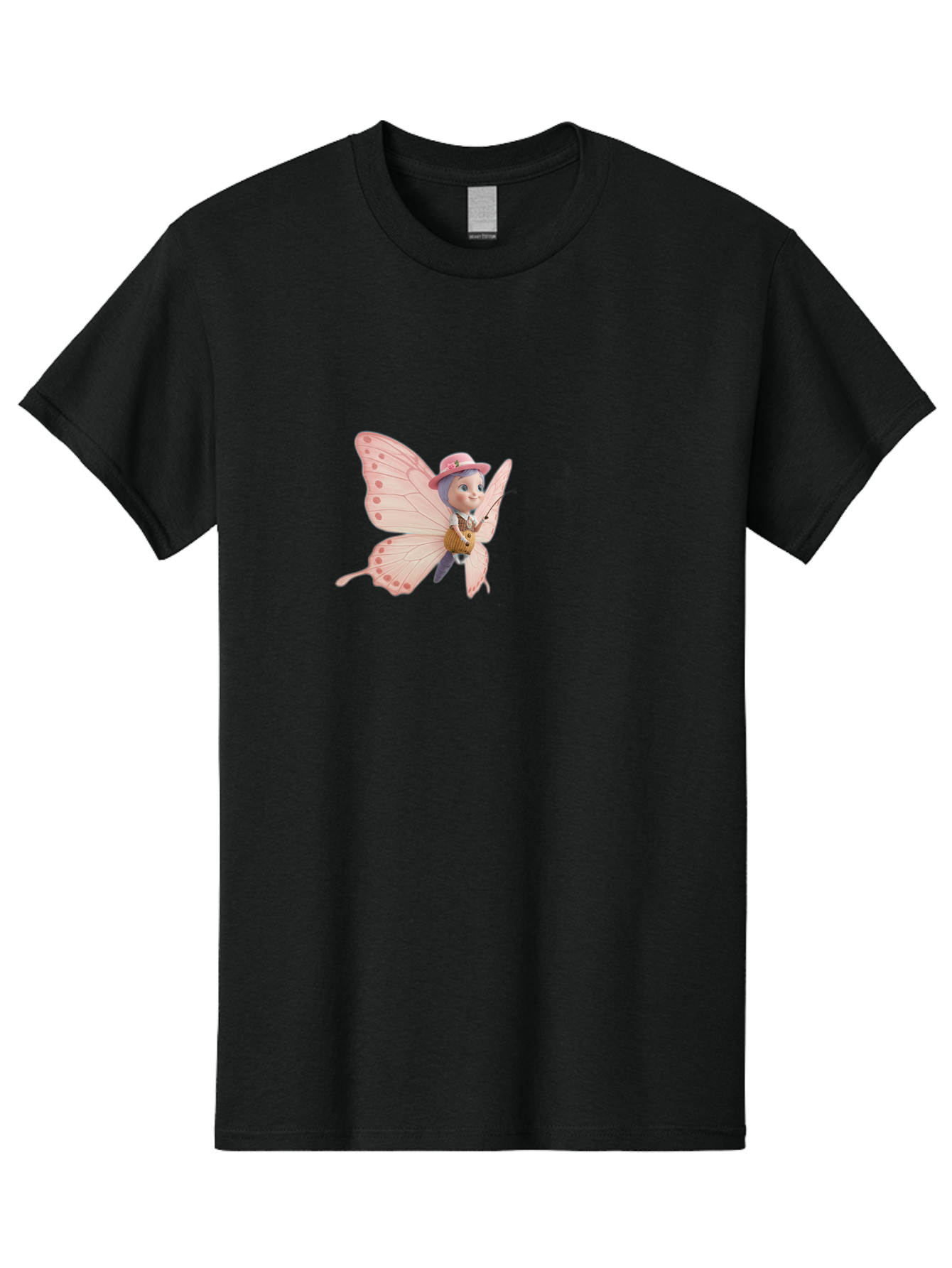 Pink-Butterfly-1 Men'S Graphic Tee, 100% Cotton, Comfortable Casual Summer Wear, Machine Washable, Vintage Camera, Old Camera, Antique Camera, Black Camera, Classic Photography, Photography Equipment, Nostalgic Device, Film Camera, Camera Art Bal086