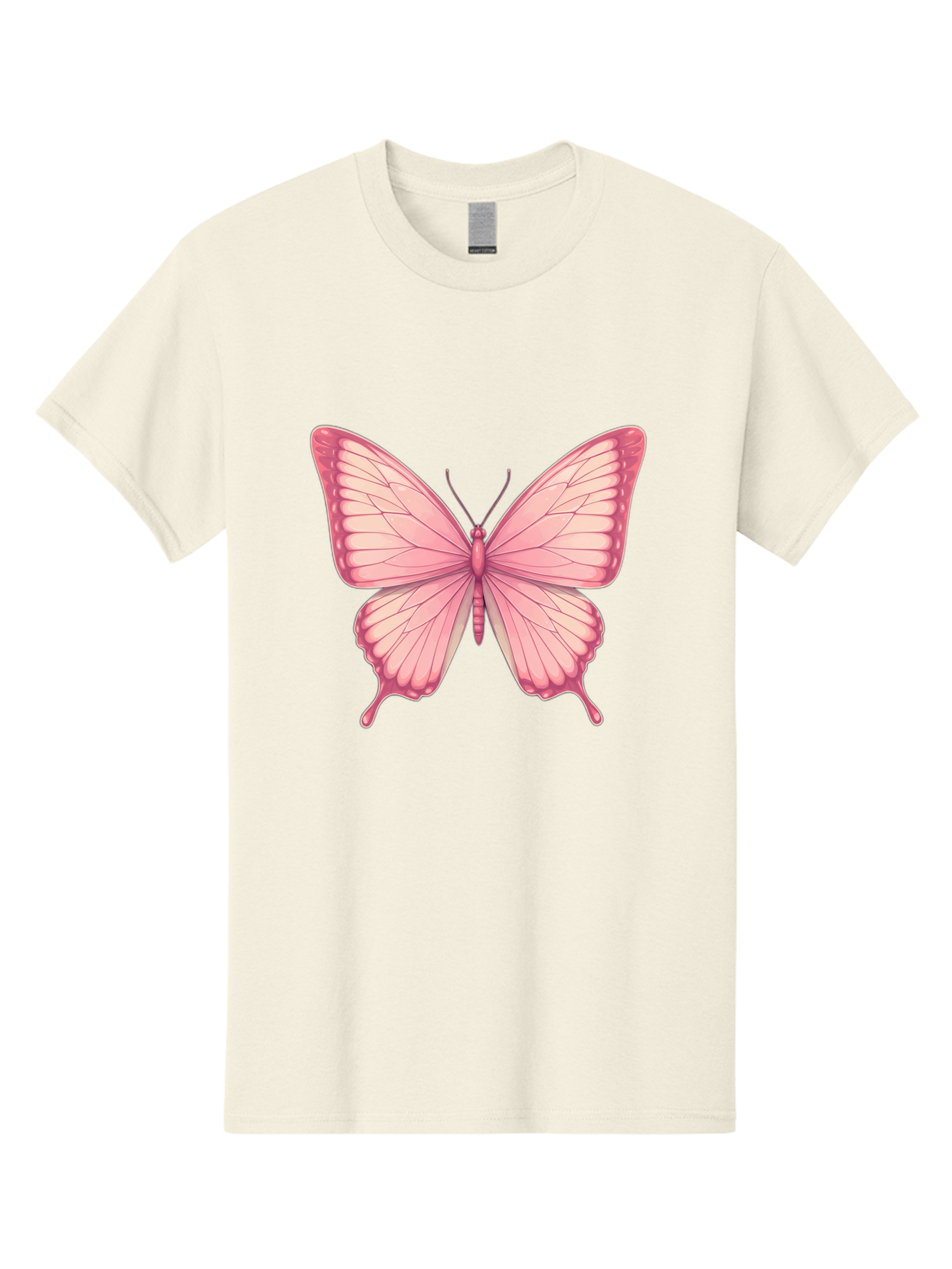 Pink-Butterfly-2 Men'S Graphic Tee, 100% Cotton, Comfortable Casual Summer Wear, Machine Washable, Vintage Camera, Old Camera, Antique Camera, Black Camera, Classic Photography, Photography Equipment, Nostalgic Device, Film Camera, Camera Art Bal087