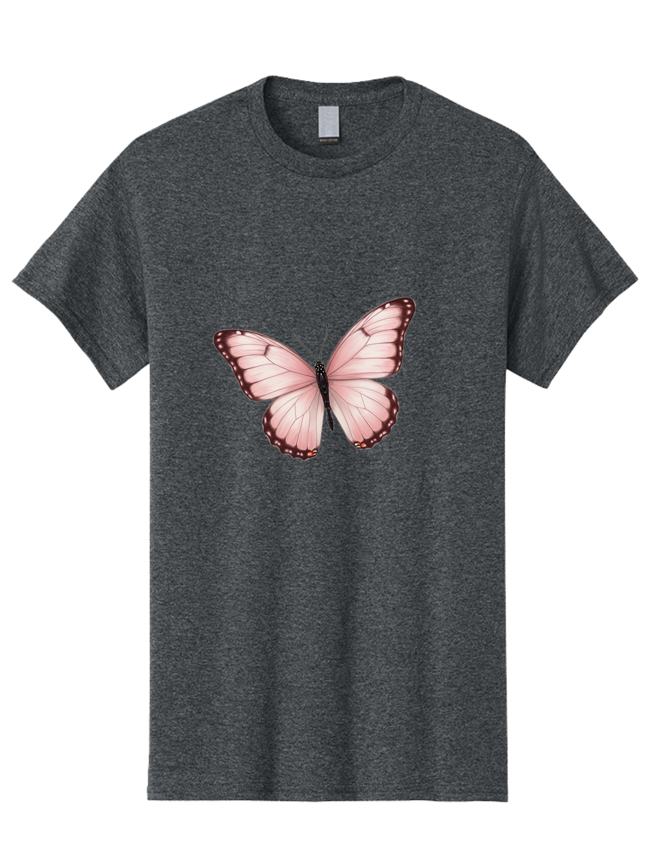 Pink-Butterfly Men'S Graphic Tee, 100% Cotton, Comfortable Casual Summer Wear, Machine Washable, Vintage Camera, Old Camera, Antique Camera, Black Camera, Classic Photography, Photography Equipment, Nostalgic Device, Film Camera, Camera Art Bal089
