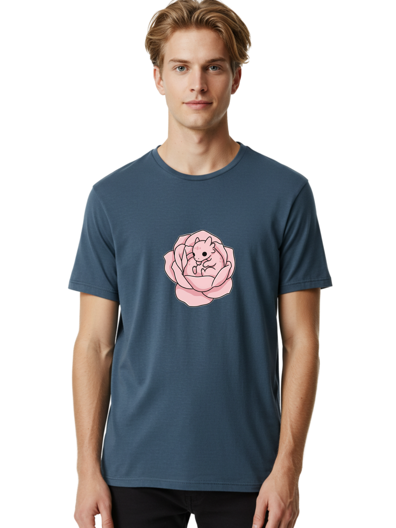 Pink-Cat-In-Flower Men'S Graphic Tee, 100% Cotton, Comfortable Casual Summer Wear, Machine Washable, Vintage Camera, Old Camera, Antique Camera, Black Camera, Classic Photography, Photography Equipment, Nostalgic Device, Film Camera, Bal090