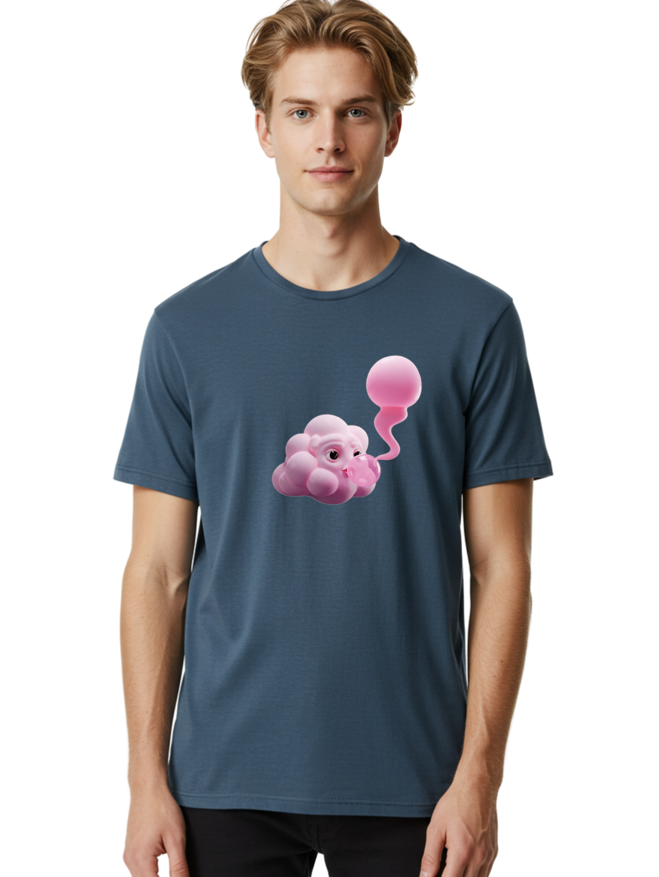 Pink-Cloud-Balloon Men'S Graphic Tee, 100% Cotton, Comfortable Casual Summer Wear, Machine Washable, Vintage Camera, Old Camera, Antique Camera, Black Camera, Classic Photography, Photography Equipment, Nostalgic Device, Film Camera, Bal091