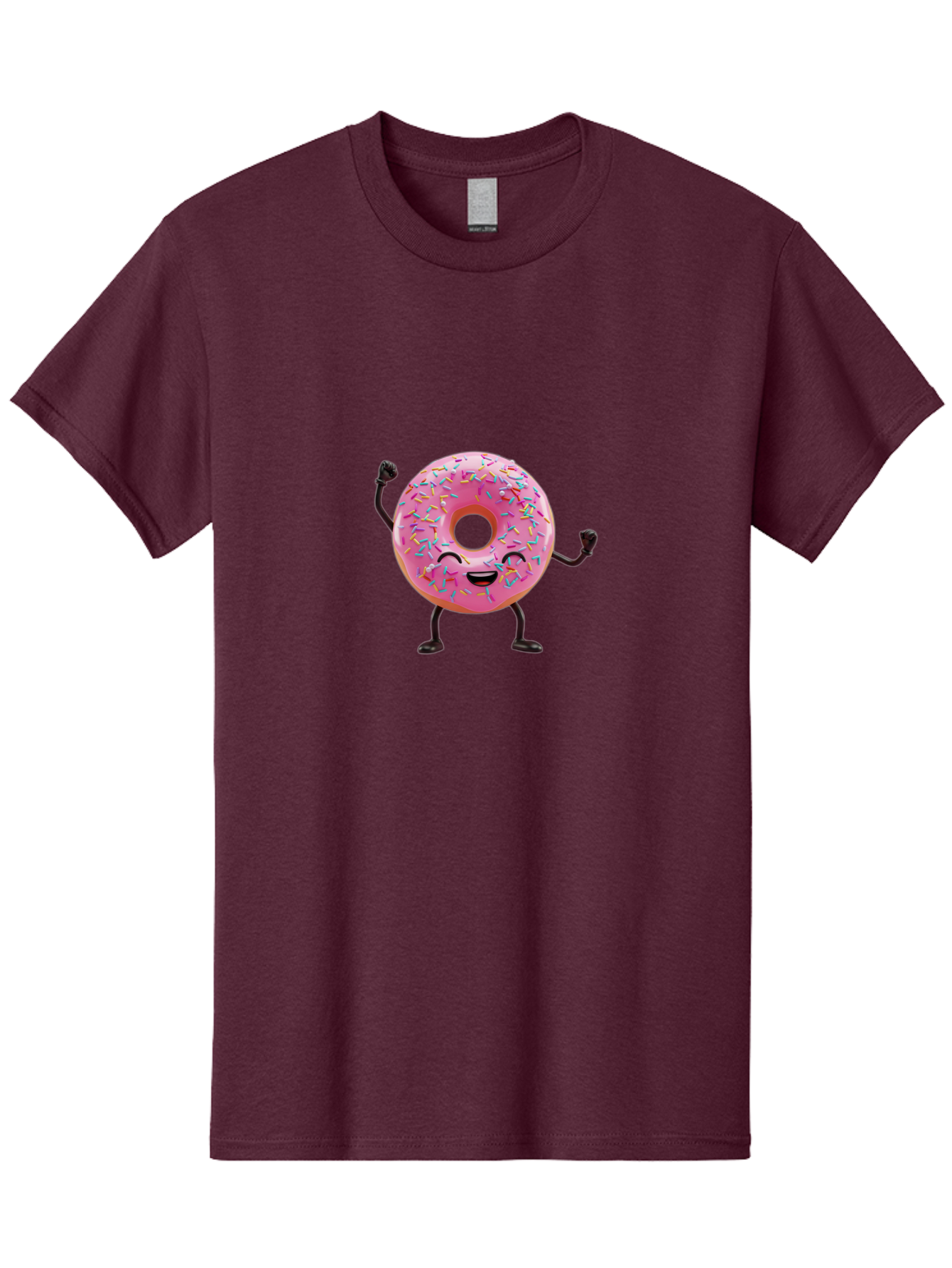 Pink-Donut-1 Men'S Graphic Tee, 100% Cotton, Comfortable Casual Summer Wear, Machine Washable, Vintage Camera, Old Camera, Antique Camera, Black Camera, Classic Photography, Photography Equipment, Nostalgic Device, Film Camera, Camera Art Bal097