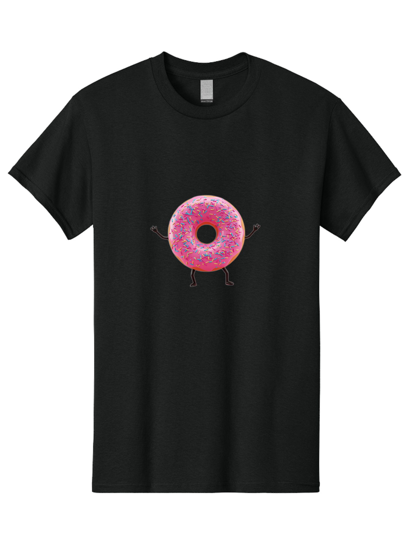 Pink-Donut Men'S Graphic Tee, 100% Cotton, Comfortable Casual Summer Wear, Machine Washable, Vintage Camera, Old Camera, Antique Camera, Black Camera, Classic Photography, Photography Equipment, Nostalgic Device, Film Camera, Camera Art Bal100