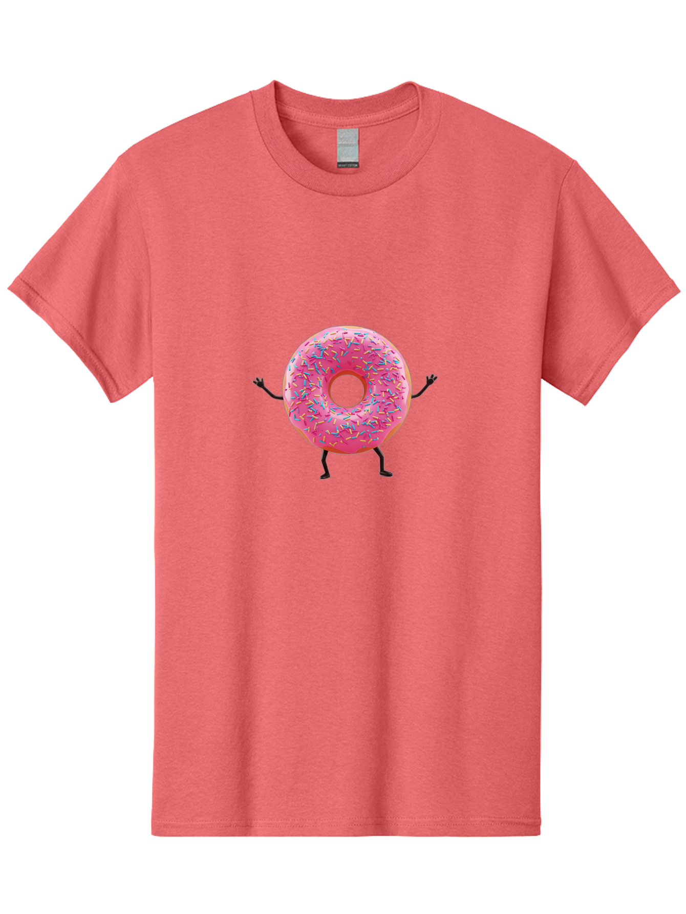 Pink-Donut Men'S Graphic Tee, 100% Cotton, Comfortable Casual Summer Wear, Machine Washable, Vintage Camera, Old Camera, Antique Camera, Black Camera, Classic Photography, Photography Equipment, Nostalgic Device, Film Camera, Camera Art Bal100