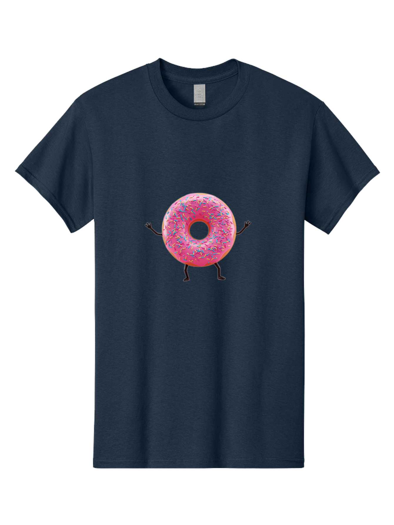 Pink-Donut Men'S Graphic Tee, 100% Cotton, Comfortable Casual Summer Wear, Machine Washable, Vintage Camera, Old Camera, Antique Camera, Black Camera, Classic Photography, Photography Equipment, Nostalgic Device, Film Camera, Camera Art Bal100