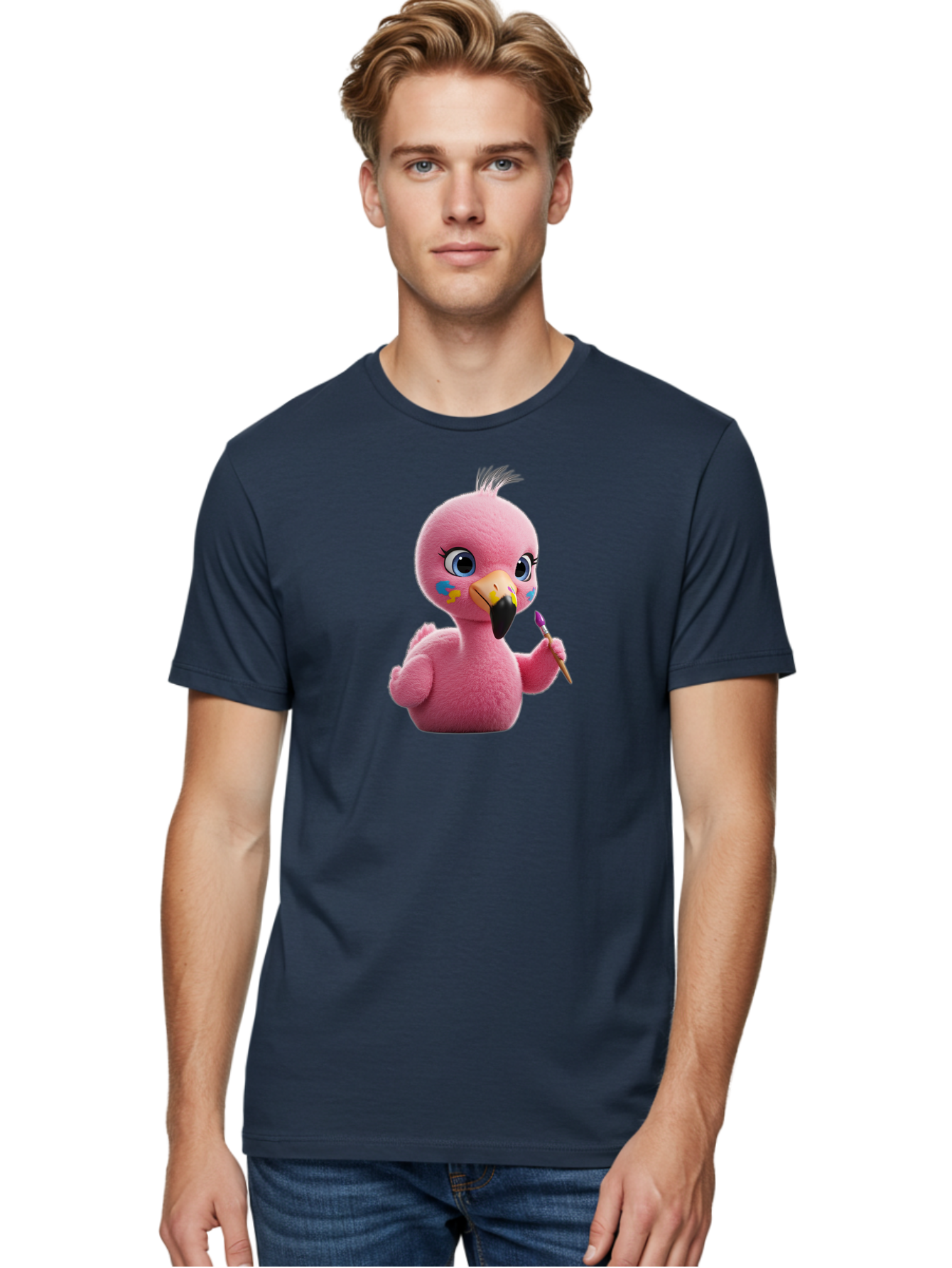 Pink-Flamingo-10 Men'S Graphic Tee, 100% Cotton, Comfortable Casual Summer Wear, Machine Washable, Vintage Camera, Old Camera, Antique Camera, Black Camera, Classic Photography, Photography Equipment, Nostalgic Device, Film Camera, Camera Art Bal114