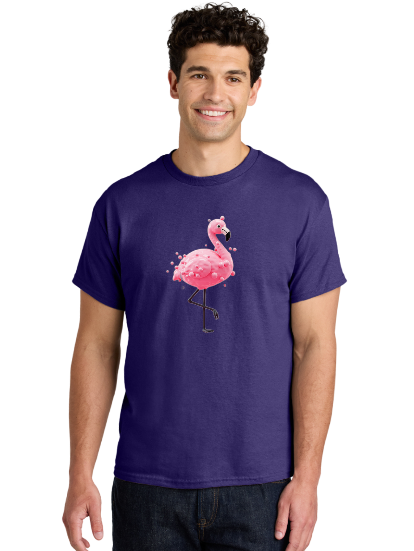 Pink-Flamingo-2 Men'S Graphic Tee, 100% Cotton, Comfortable Casual Summer Wear, Machine Washable, Vintage Camera, Old Camera, Antique Camera, Black Camera, Classic Photography, Photography Equipment, Nostalgic Device, Film Camera, Camera Art Bal115