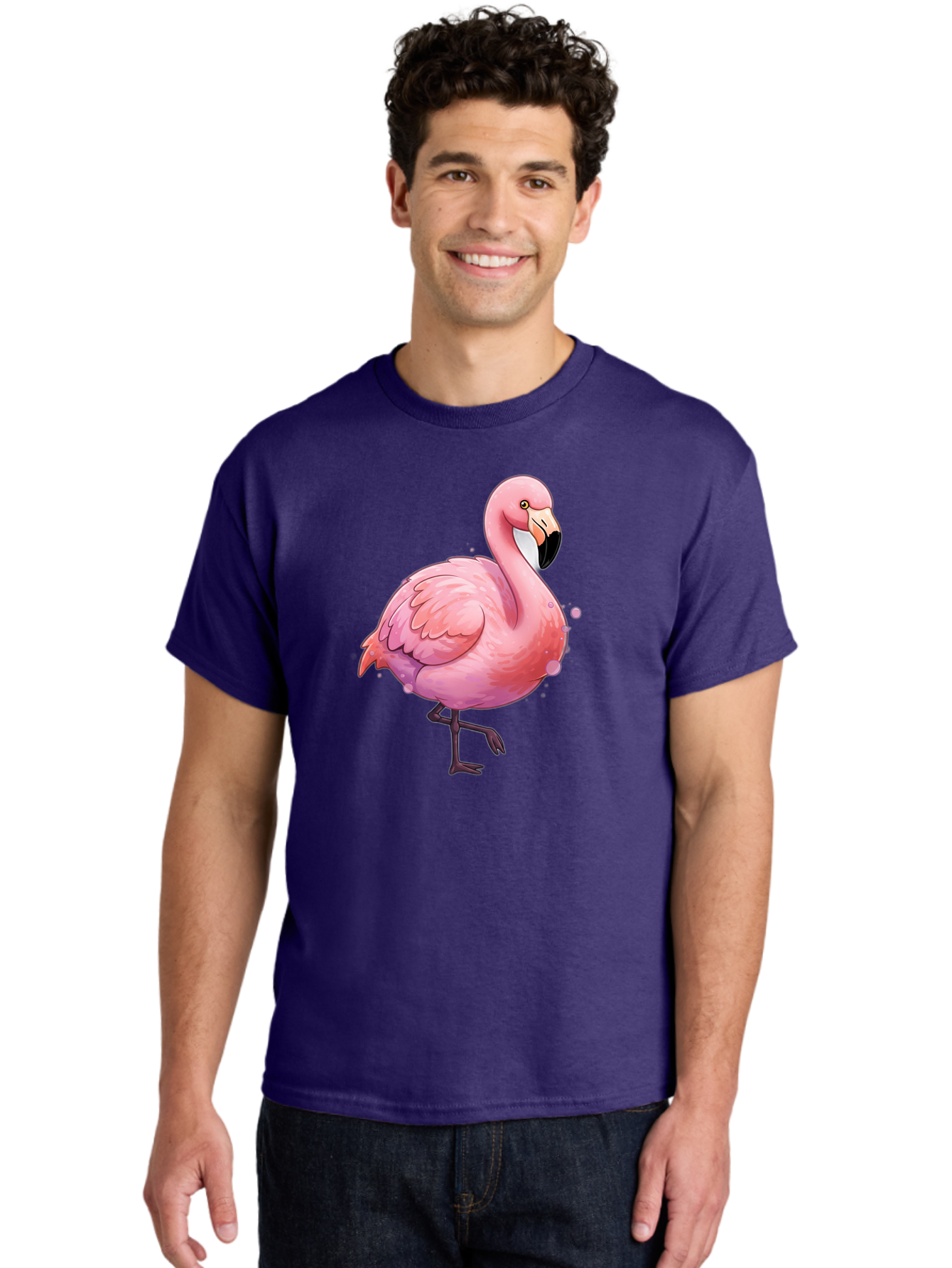 Pink-Flamingo-3 Men'S Graphic Tee, 100% Cotton, Comfortable Casual Summer Wear, Machine Washable, Vintage Camera, Old Camera, Antique Camera, Black Camera, Classic Photography, Photography Equipment, Nostalgic Device, Film Camera, Camera Art Bal116