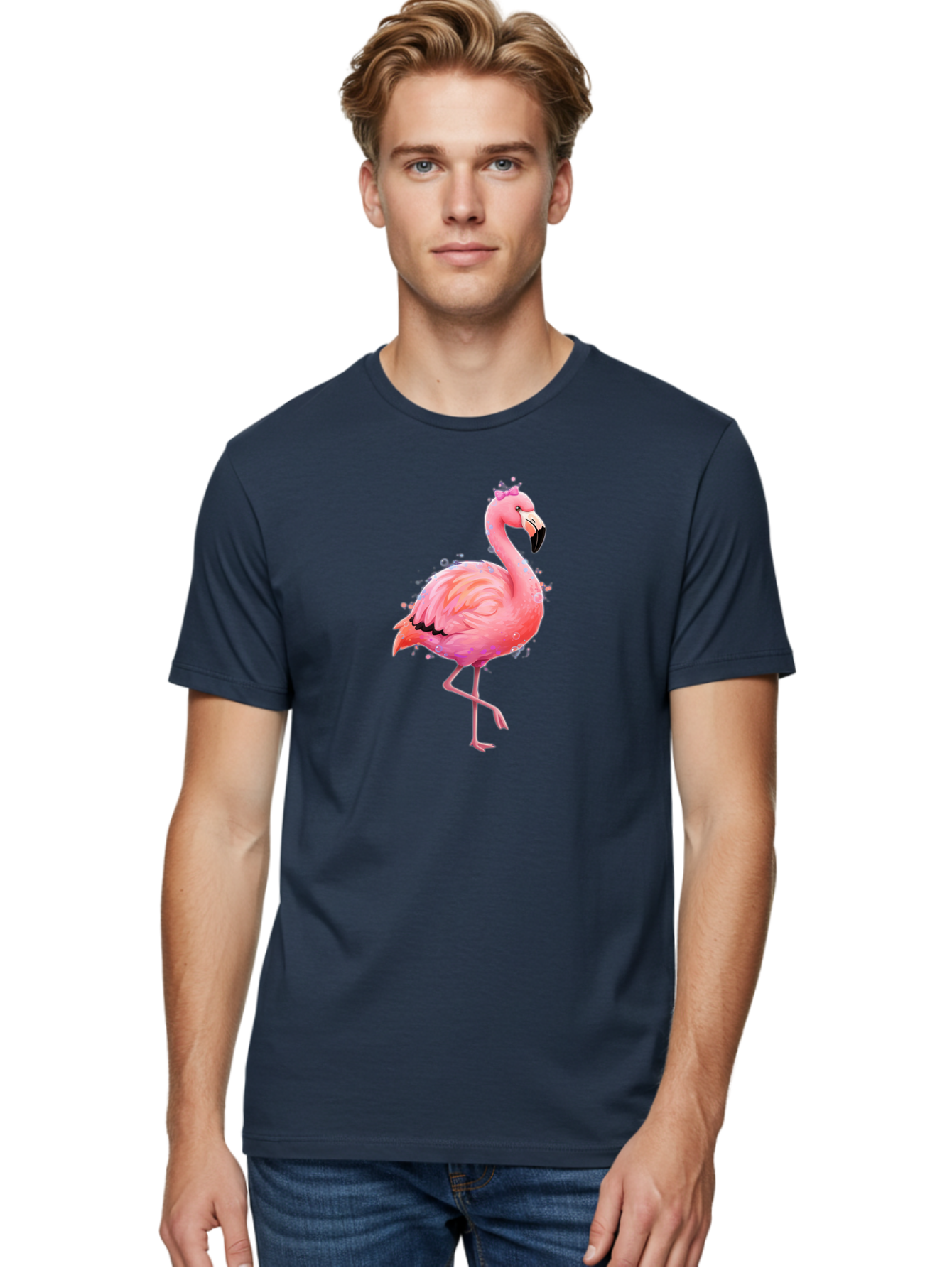 Pink-Flamingo-4 Men'S Graphic Tee, 100% Cotton, Comfortable Casual Summer Wear, Machine Washable, Vintage Camera, Old Camera, Antique Camera, Black Camera, Classic Photography, Photography Equipment, Nostalgic Device, Film Camera, Camera Art Bal117