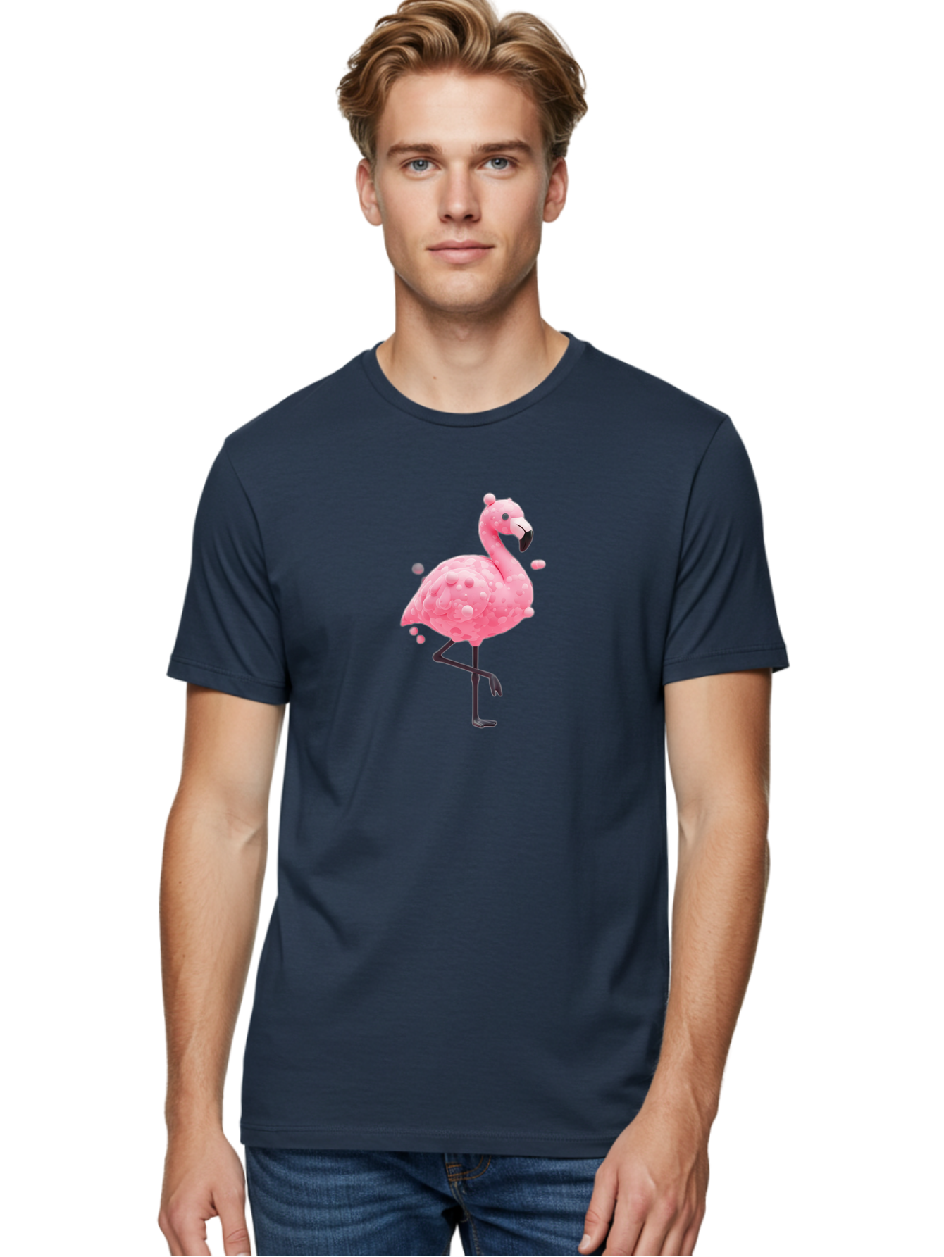 Pink-Flamingo-5 Men'S Graphic Tee, 100% Cotton, Comfortable Casual Summer Wear, Machine Washable, Vintage Camera, Old Camera, Antique Camera, Black Camera, Classic Photography, Photography Equipment, Nostalgic Device, Film Camera, Camera Art Bal118