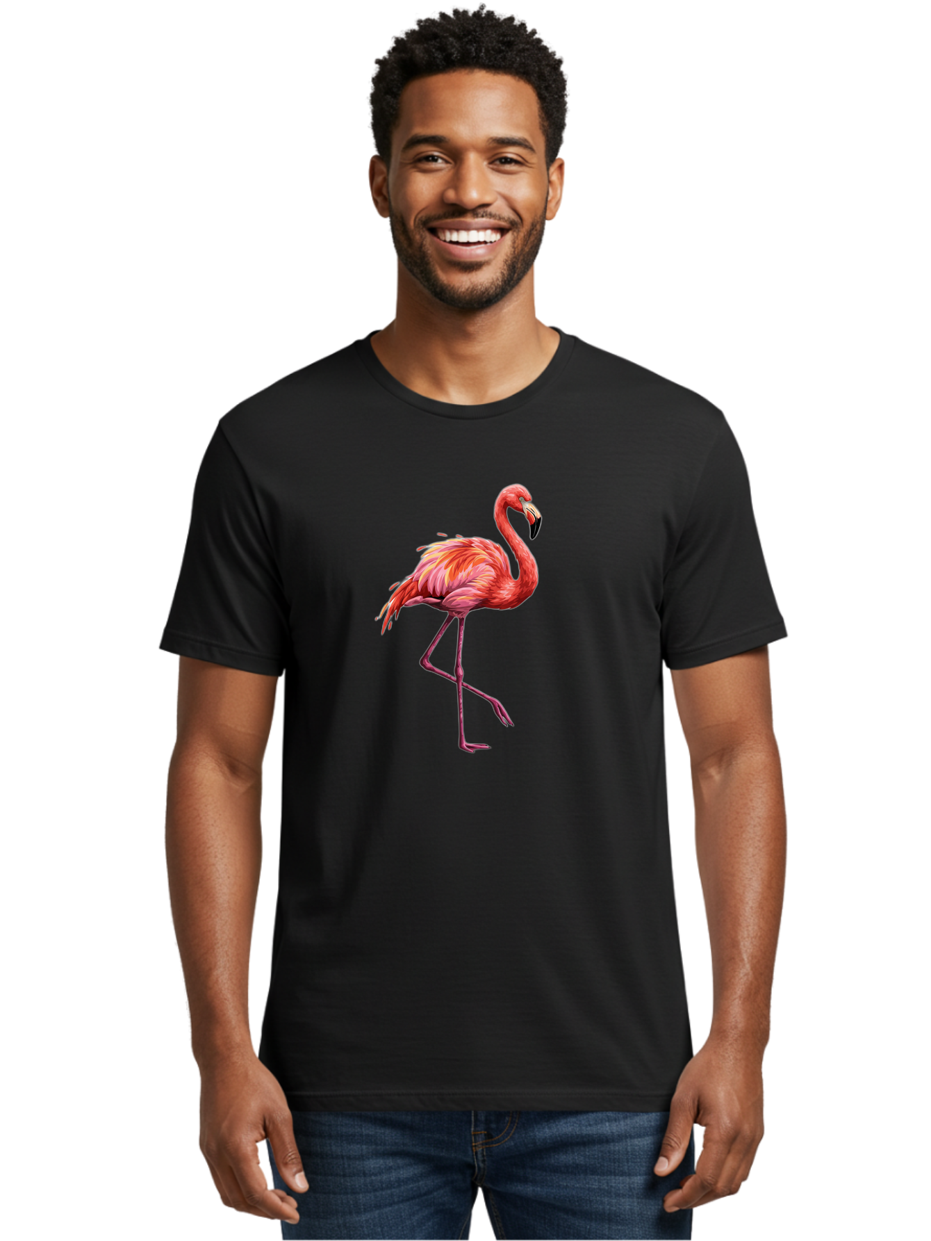 Pink-Flamingo-7 Men'S Graphic Tee, 100% Cotton, Comfortable Casual Summer Wear, Machine Washable, Vintage Camera, Old Camera, Antique Camera, Black Camera, Classic Photography, Photography Equipment, Nostalgic Device, Film Camera, Camera Art Bal120