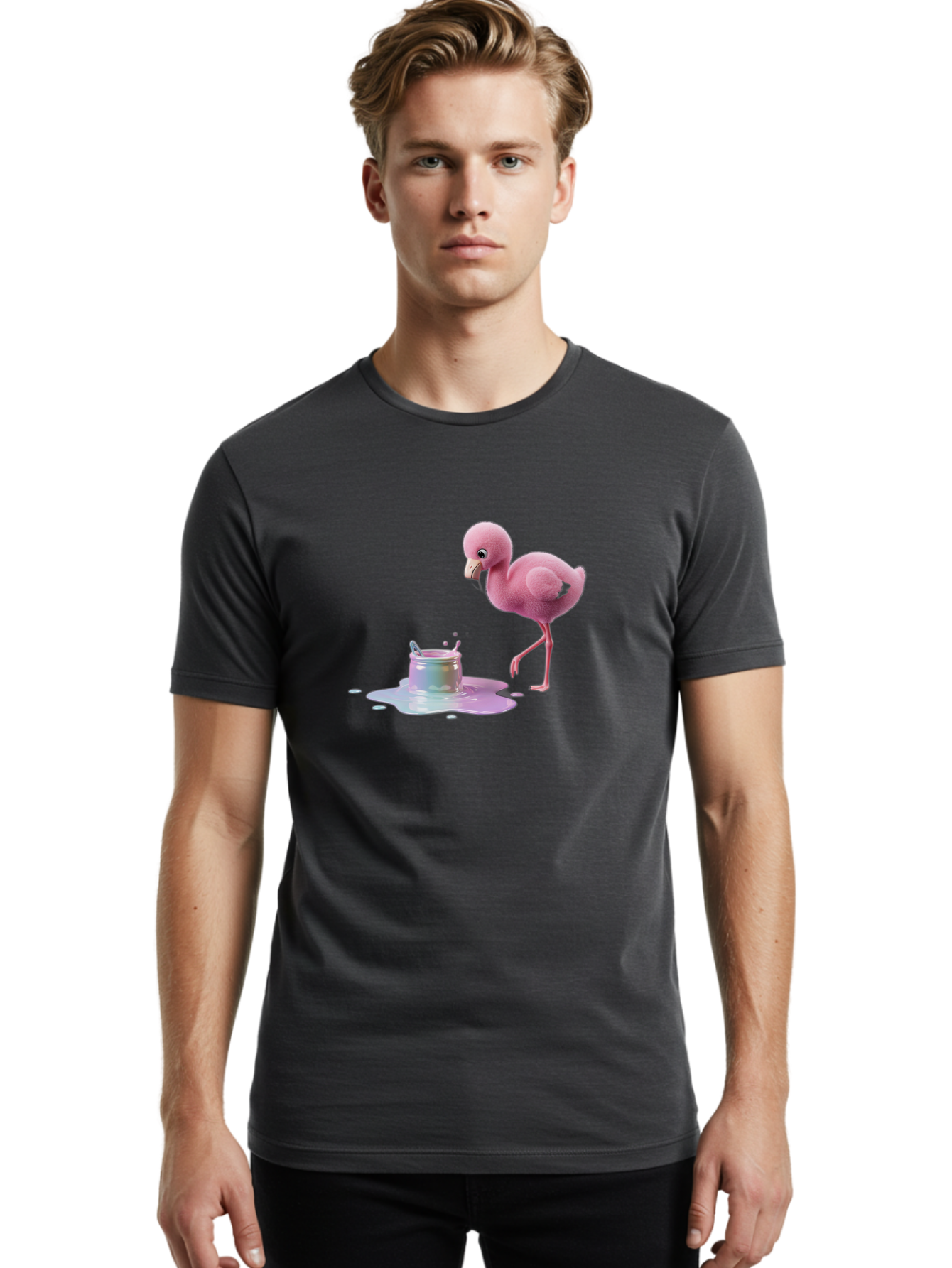 Pink-Flamingo-9 Men'S Graphic Tee, 100% Cotton, Comfortable Casual Summer Wear, Machine Washable, Vintage Camera, Old Camera, Antique Camera, Black Camera, Classic Photography, Photography Equipment, Nostalgic Device, Film Camera, Camera Art Bal122