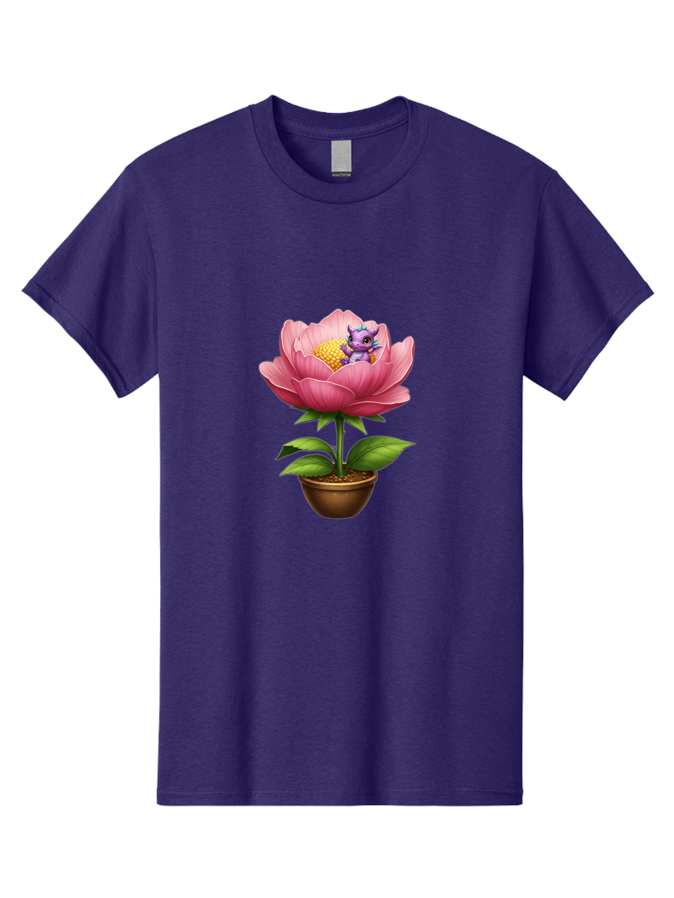 Pink-Flower-With-Purple-Dragon Men'S Graphic Tee, 100% Cotton, Comfortable Casual Summer Wear, Machine Washable, Vintage Camera, Old Camera, Antique Camera, Black Camera, Classic Photography, Photography Equipment, Nostalgic Device, Bal125
