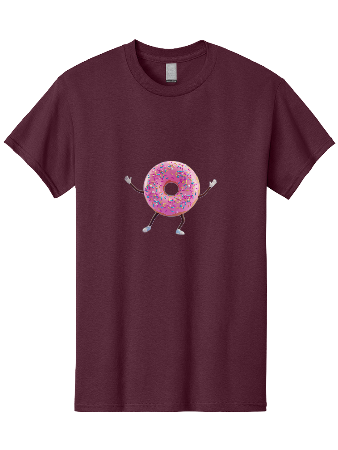 Pink-Frosting-Donut Men'S Graphic Tee, 100% Cotton, Comfortable Casual Summer Wear, Machine Washable, Vintage Camera, Old Camera, Antique Camera, Black Camera, Classic Photography, Photography Equipment, Nostalgic Device, Film Camera, Bal127