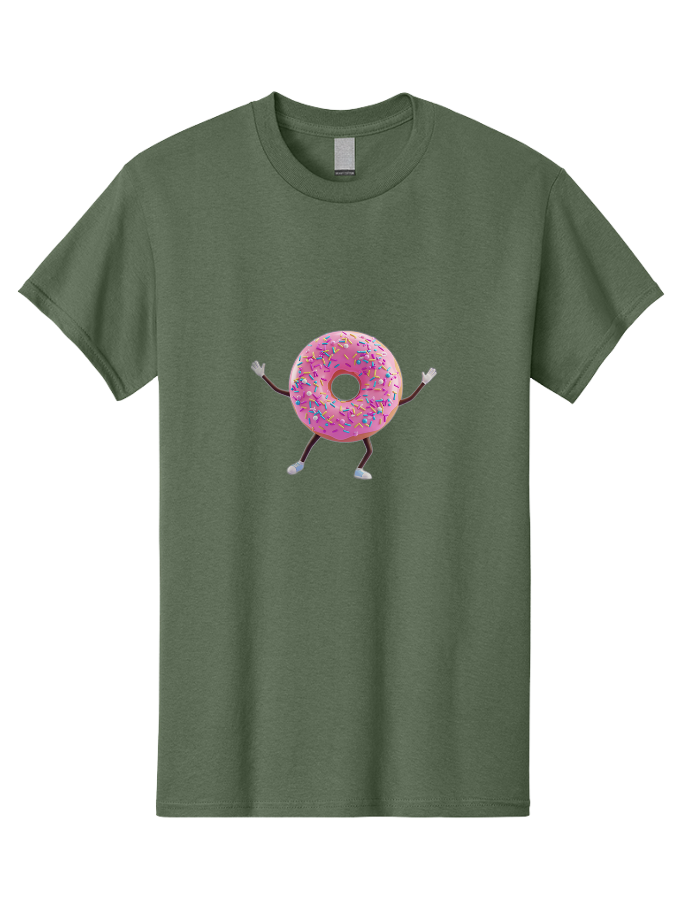 Pink-Frosting-Donut Men'S Graphic Tee, 100% Cotton, Comfortable Casual Summer Wear, Machine Washable, Vintage Camera, Old Camera, Antique Camera, Black Camera, Classic Photography, Photography Equipment, Nostalgic Device, Film Camera, Bal127