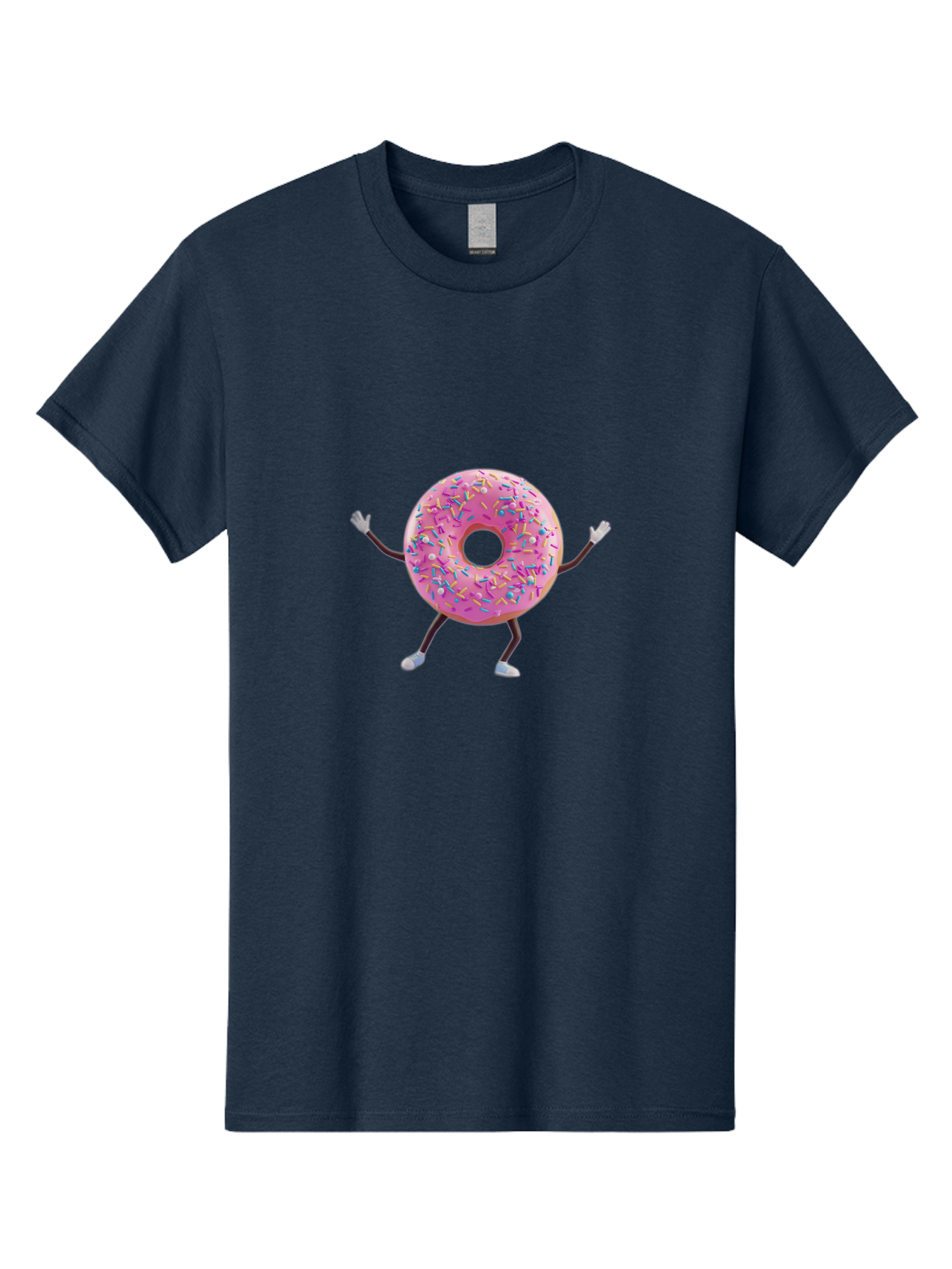 Pink-Frosting-Donut Men'S Graphic Tee, 100% Cotton, Comfortable Casual Summer Wear, Machine Washable, Vintage Camera, Old Camera, Antique Camera, Black Camera, Classic Photography, Photography Equipment, Nostalgic Device, Film Camera, Bal127