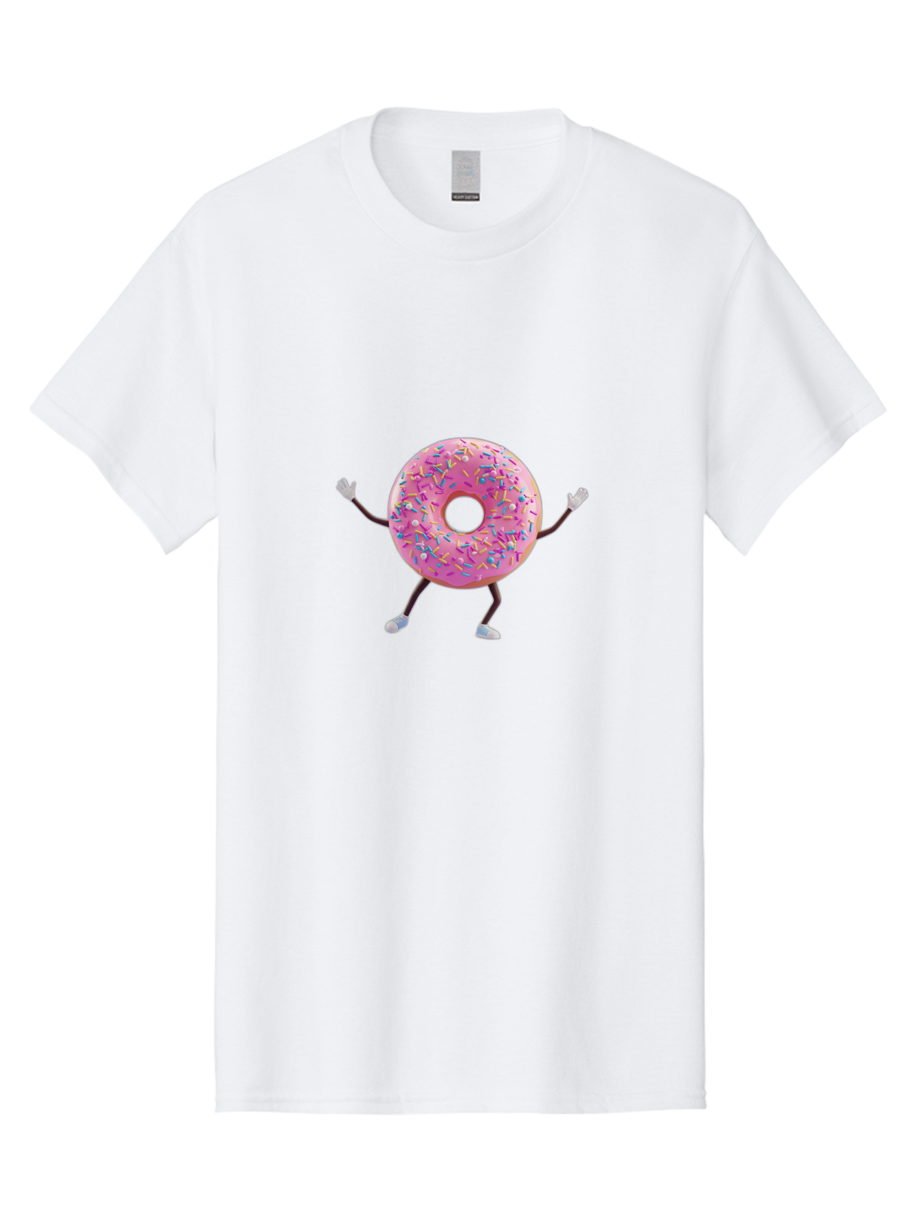 Pink-Frosting-Donut Men'S Graphic Tee, 100% Cotton, Comfortable Casual Summer Wear, Machine Washable, Vintage Camera, Old Camera, Antique Camera, Black Camera, Classic Photography, Photography Equipment, Nostalgic Device, Film Camera, Bal127