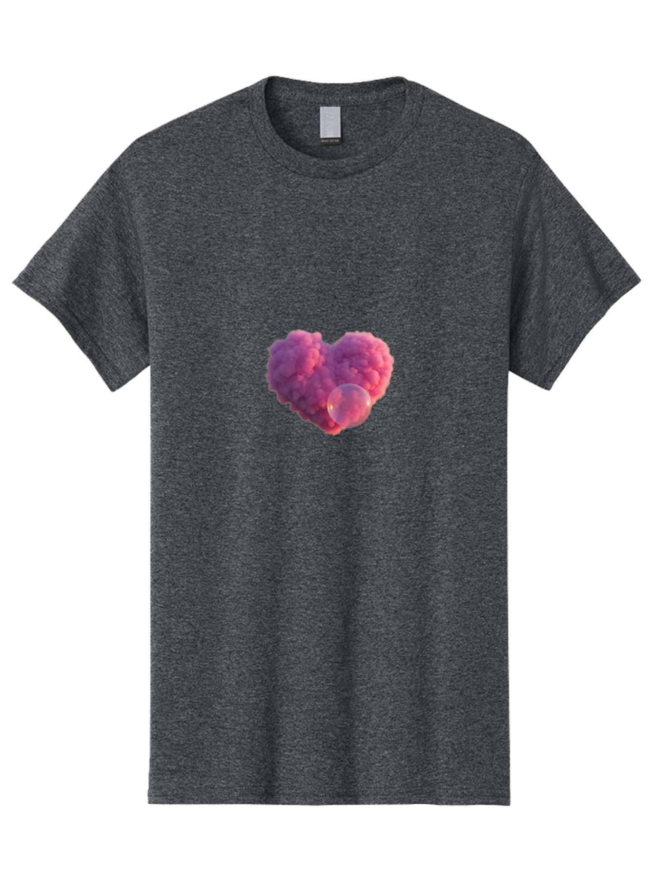 Pink-Heart-With-Bubble Men'S Graphic Tee, 100% Cotton, Comfortable Casual Summer Wear, Machine Washable, Vintage Camera, Old Camera, Antique Camera, Black Camera, Classic Photography, Photography Equipment, Nostalgic Device, Film Camera, Bal132