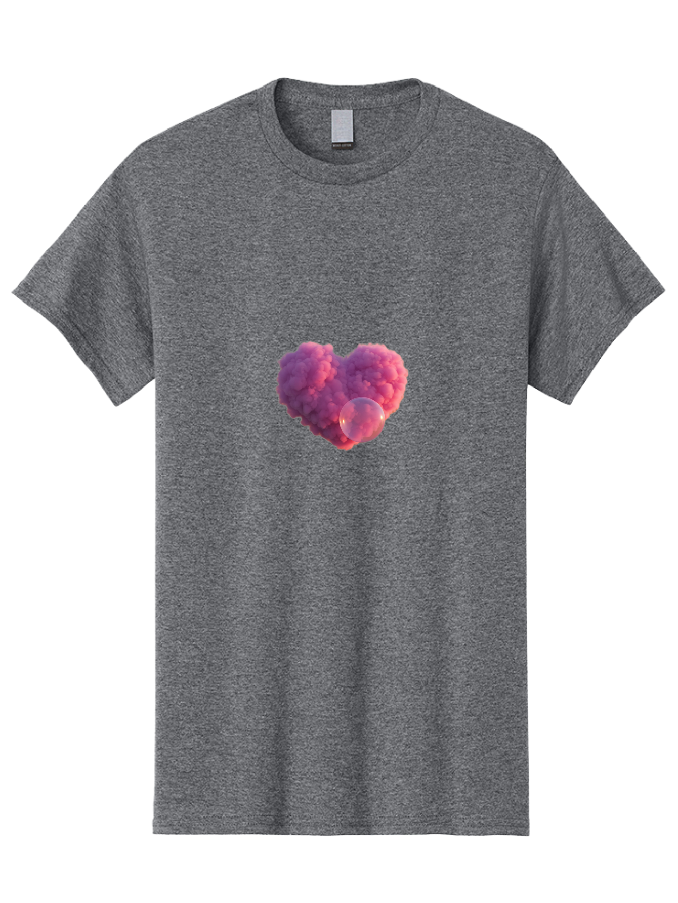 Pink-Heart-With-Bubble Men'S Graphic Tee, 100% Cotton, Comfortable Casual Summer Wear, Machine Washable, Vintage Camera, Old Camera, Antique Camera, Black Camera, Classic Photography, Photography Equipment, Nostalgic Device, Film Camera, Bal132