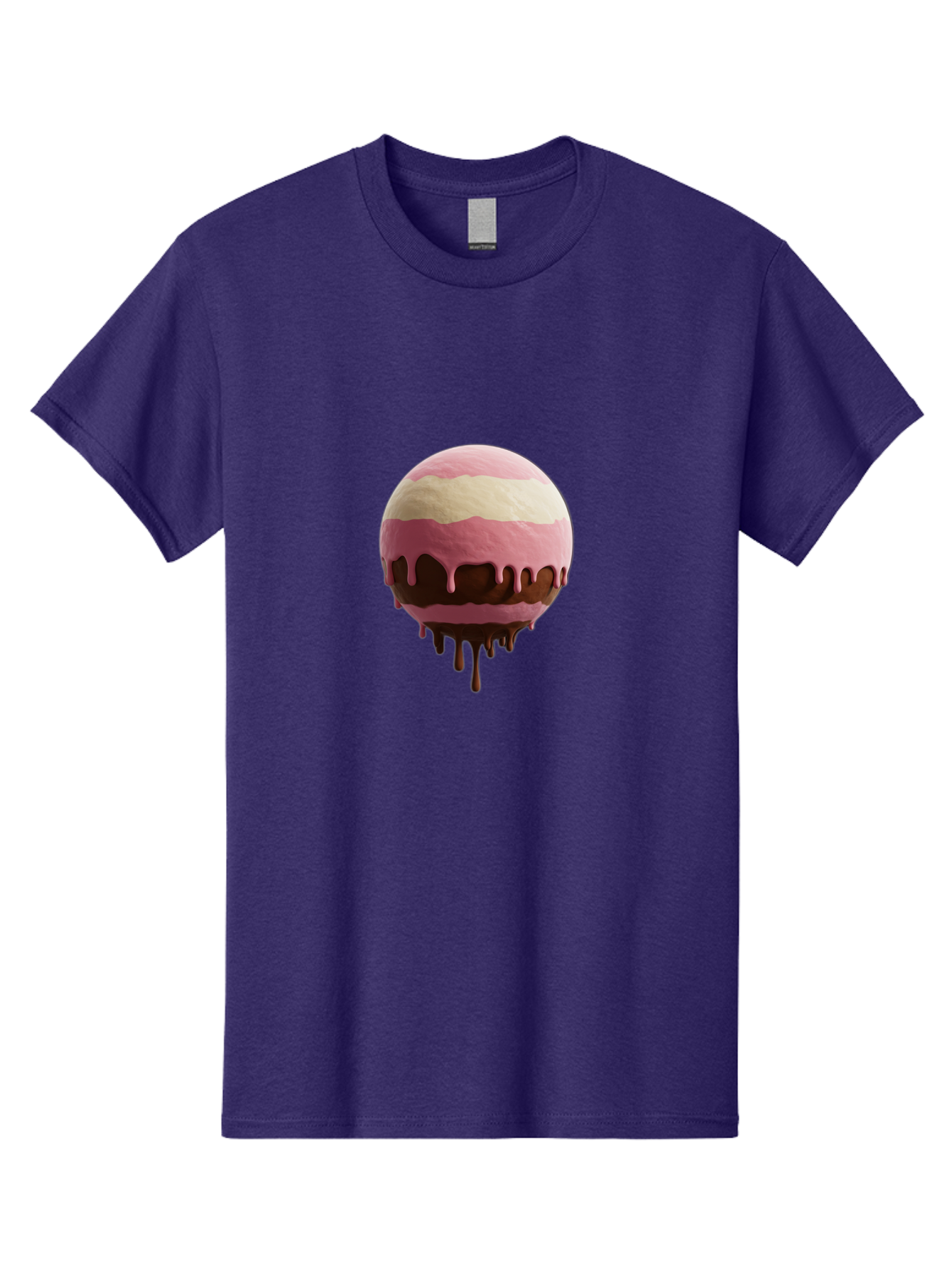 Pink-Ice-Cream-Scoop-With-Chocolate-Sauce Men'S Graphic Tee, 100% Cotton, Comfortable Casual Summer Wear, Machine Washable, Vintage Camera, Old Camera, Antique Camera, Black Camera, Classic Photography, Photography Equipment, Nostalgic Device, Bal133