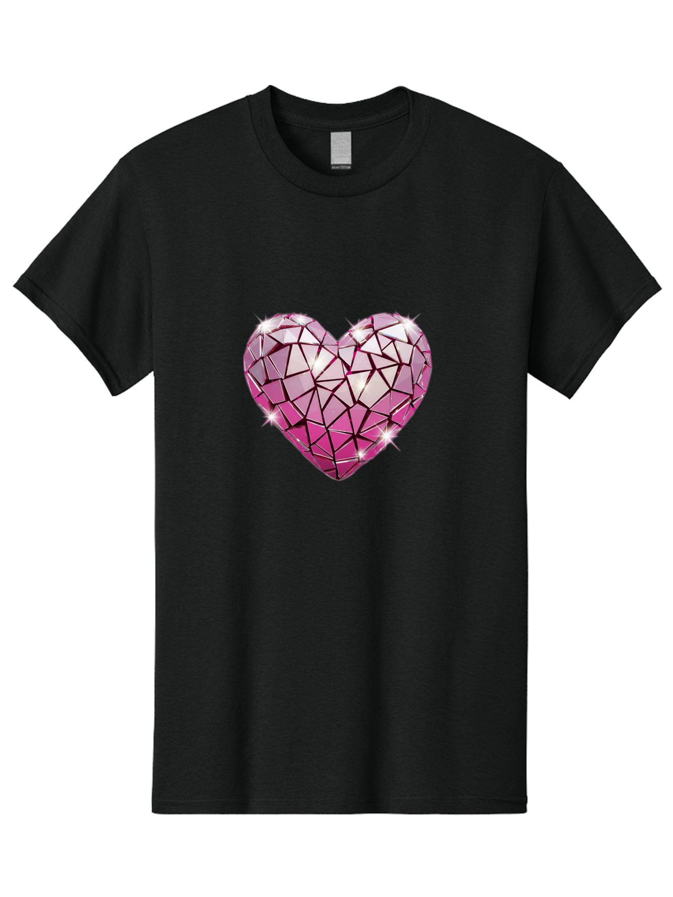 Pink-Mosaic-Heart Men'S Graphic Tee, 100% Cotton, Comfortable Casual Summer Wear, Machine Washable, Vintage Camera, Old Camera, Antique Camera, Black Camera, Classic Photography, Photography Equipment, Nostalgic Device, Film Camera, Camera Art Bal134