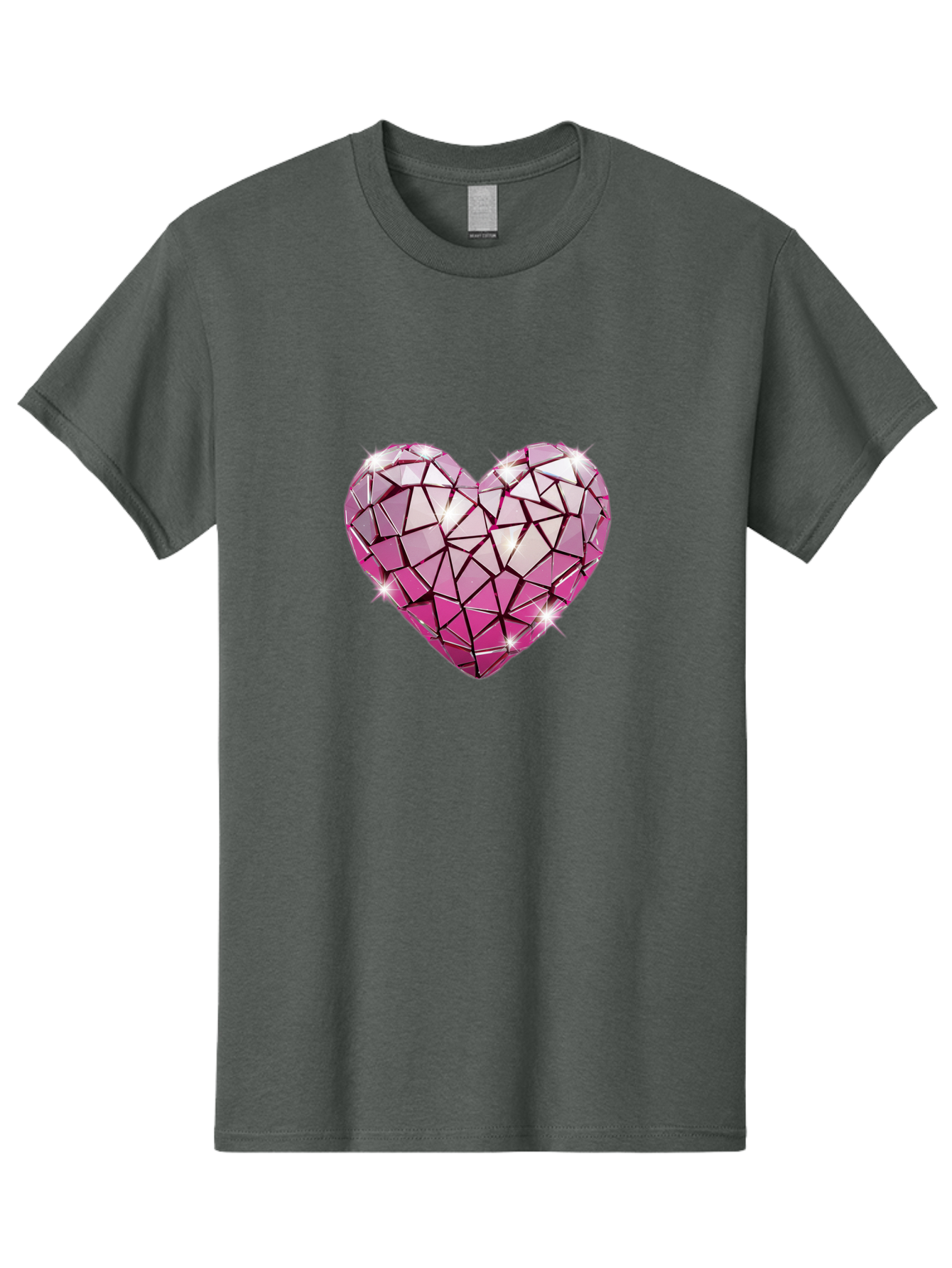 Pink-Mosaic-Heart Men'S Graphic Tee, 100% Cotton, Comfortable Casual Summer Wear, Machine Washable, Vintage Camera, Old Camera, Antique Camera, Black Camera, Classic Photography, Photography Equipment, Nostalgic Device, Film Camera, Camera Art Bal134