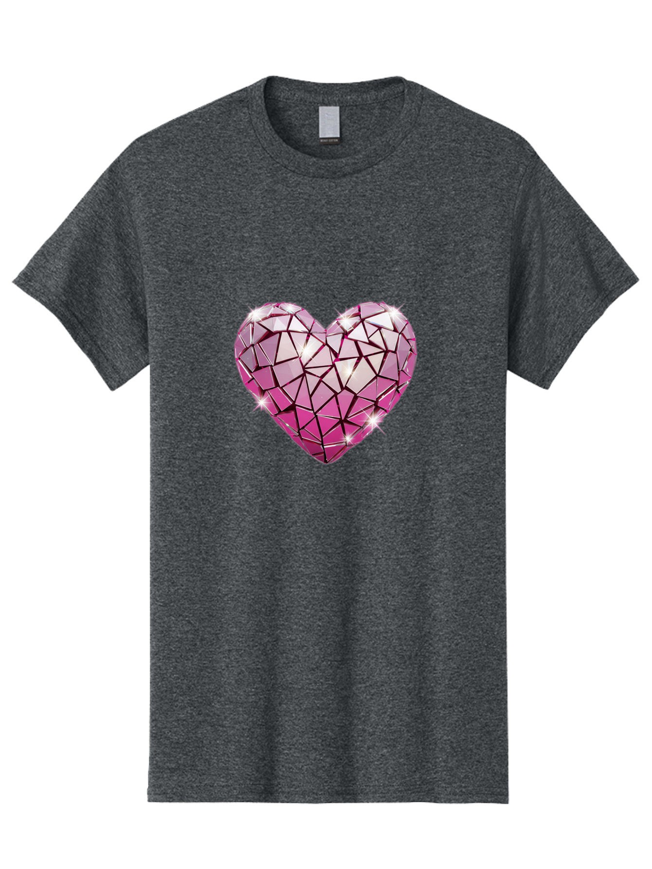 Pink-Mosaic-Heart Men'S Graphic Tee, 100% Cotton, Comfortable Casual Summer Wear, Machine Washable, Vintage Camera, Old Camera, Antique Camera, Black Camera, Classic Photography, Photography Equipment, Nostalgic Device, Film Camera, Camera Art Bal134