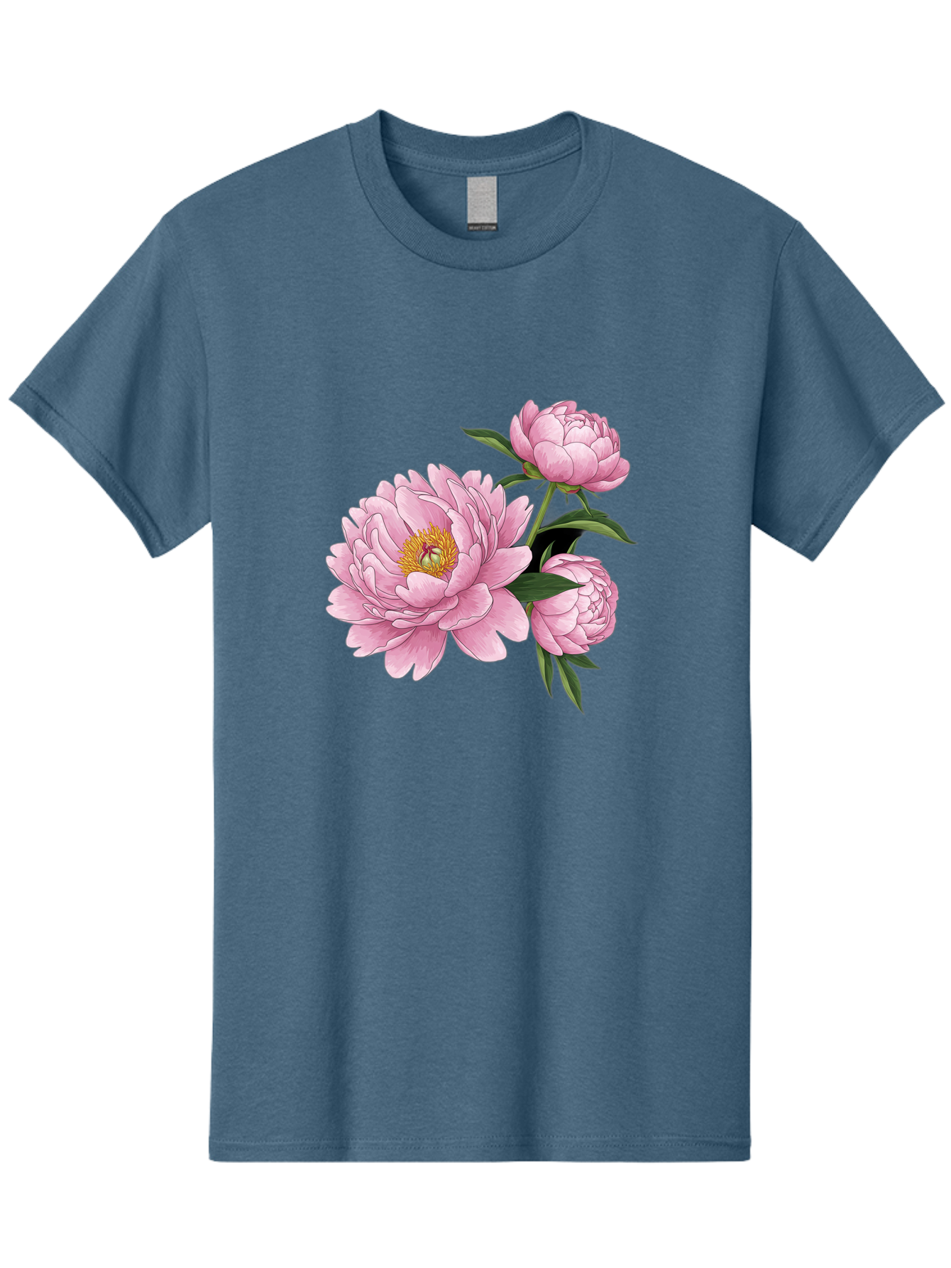 Pink-Peonies-1 Men'S Graphic Tee, 100% Cotton, Comfortable Casual Summer Wear, Machine Washable, Vintage Camera, Old Camera, Antique Camera, Black Camera, Classic Photography, Photography Equipment, Nostalgic Device, Film Camera, Camera Art Bal135