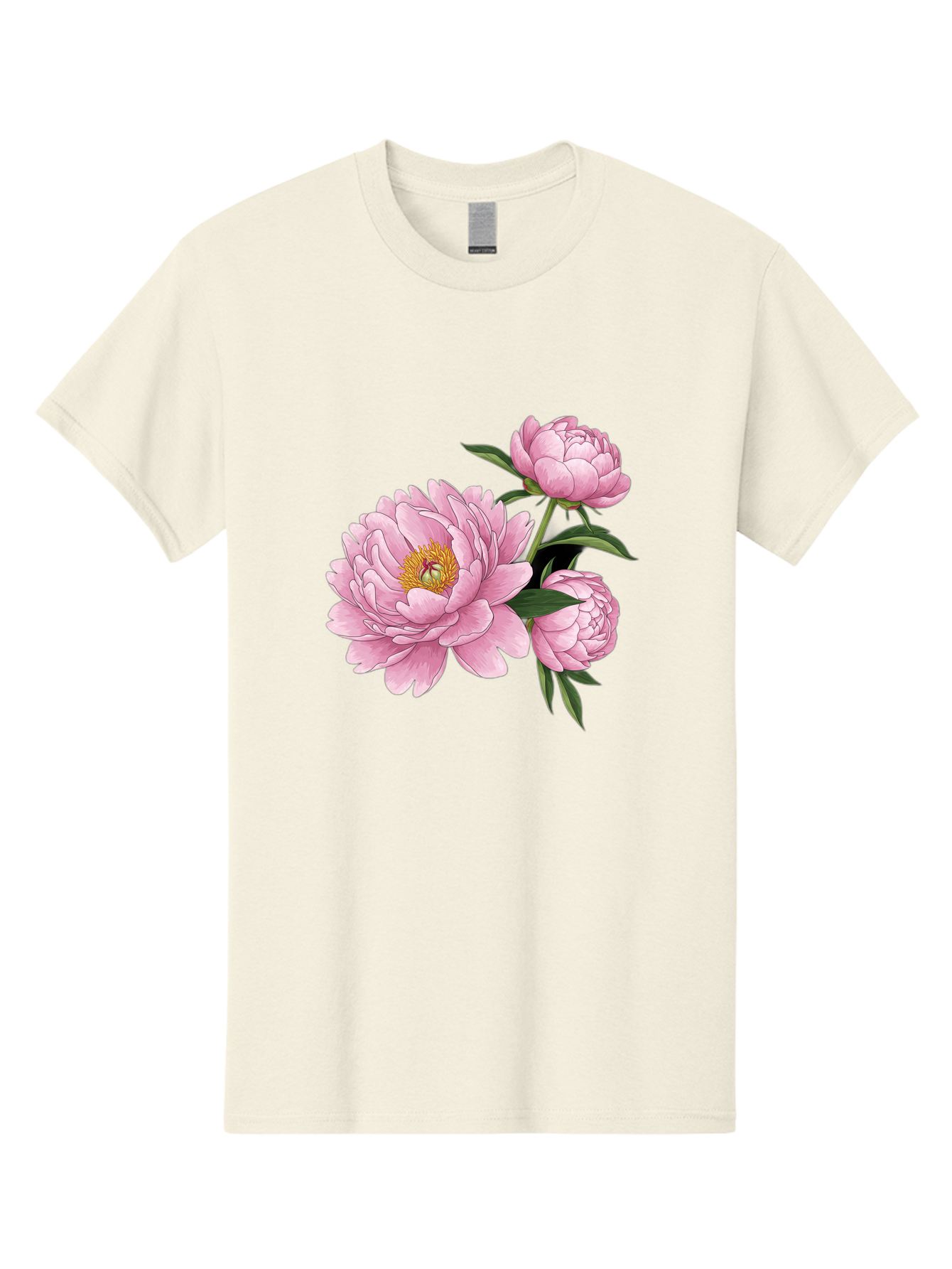 Pink-Peonies-1 Men'S Graphic Tee, 100% Cotton, Comfortable Casual Summer Wear, Machine Washable, Vintage Camera, Old Camera, Antique Camera, Black Camera, Classic Photography, Photography Equipment, Nostalgic Device, Film Camera, Camera Art Bal135