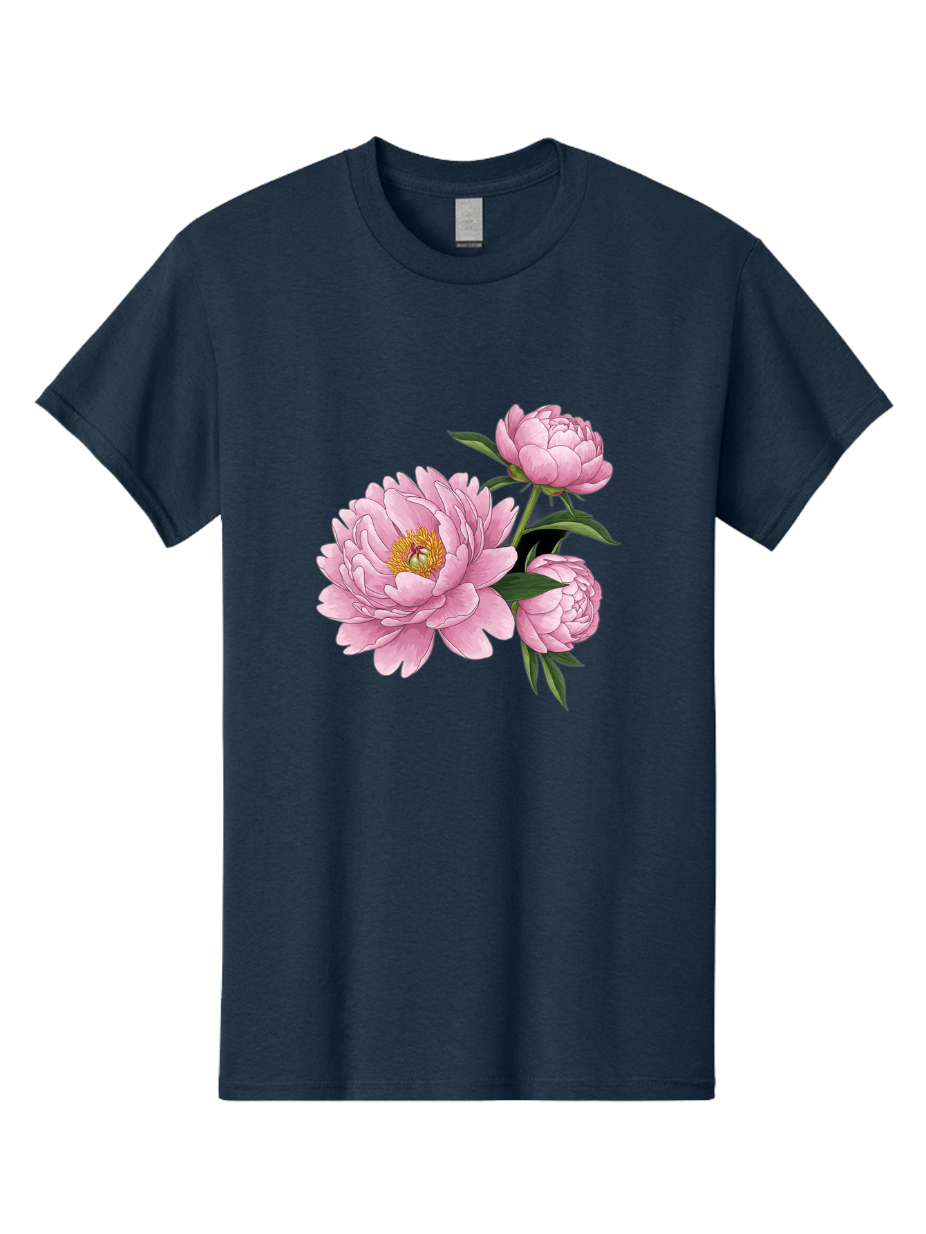 Pink-Peonies-1 Men'S Graphic Tee, 100% Cotton, Comfortable Casual Summer Wear, Machine Washable, Vintage Camera, Old Camera, Antique Camera, Black Camera, Classic Photography, Photography Equipment, Nostalgic Device, Film Camera, Camera Art Bal135