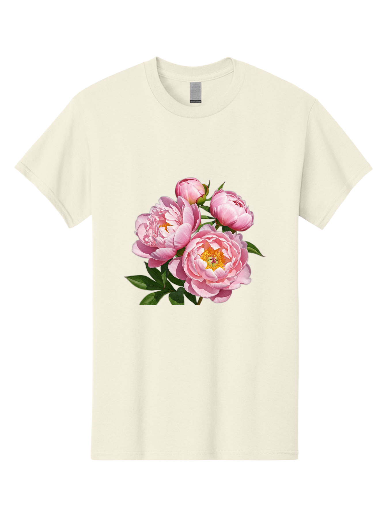 Pink-Peonies-2 Men'S Graphic Tee, 100% Cotton, Comfortable Casual Summer Wear, Machine Washable, Vintage Camera, Old Camera, Antique Camera, Black Camera, Classic Photography, Photography Equipment, Nostalgic Device, Film Camera, Camera Art Bal136