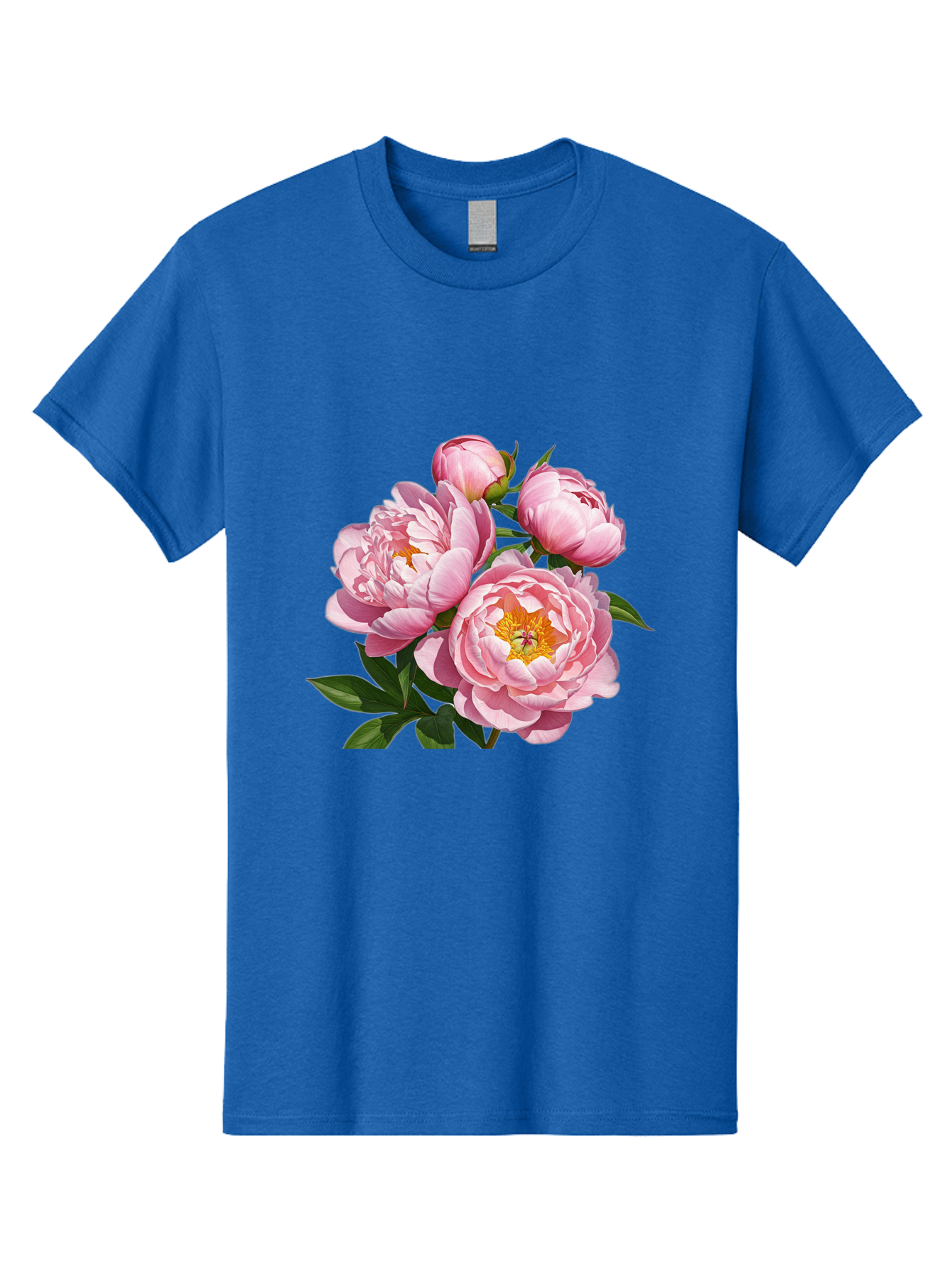 Pink-Peonies-2 Men'S Graphic Tee, 100% Cotton, Comfortable Casual Summer Wear, Machine Washable, Vintage Camera, Old Camera, Antique Camera, Black Camera, Classic Photography, Photography Equipment, Nostalgic Device, Film Camera, Camera Art Bal136