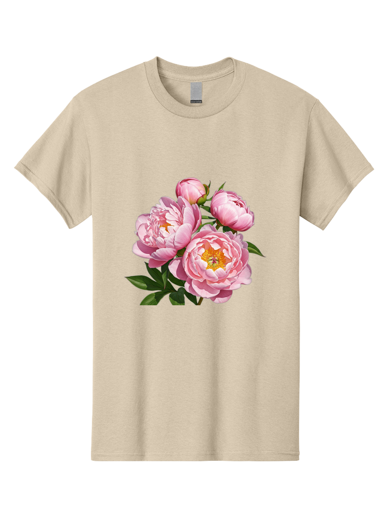 Pink-Peonies-2 Men'S Graphic Tee, 100% Cotton, Comfortable Casual Summer Wear, Machine Washable, Vintage Camera, Old Camera, Antique Camera, Black Camera, Classic Photography, Photography Equipment, Nostalgic Device, Film Camera, Camera Art Bal136