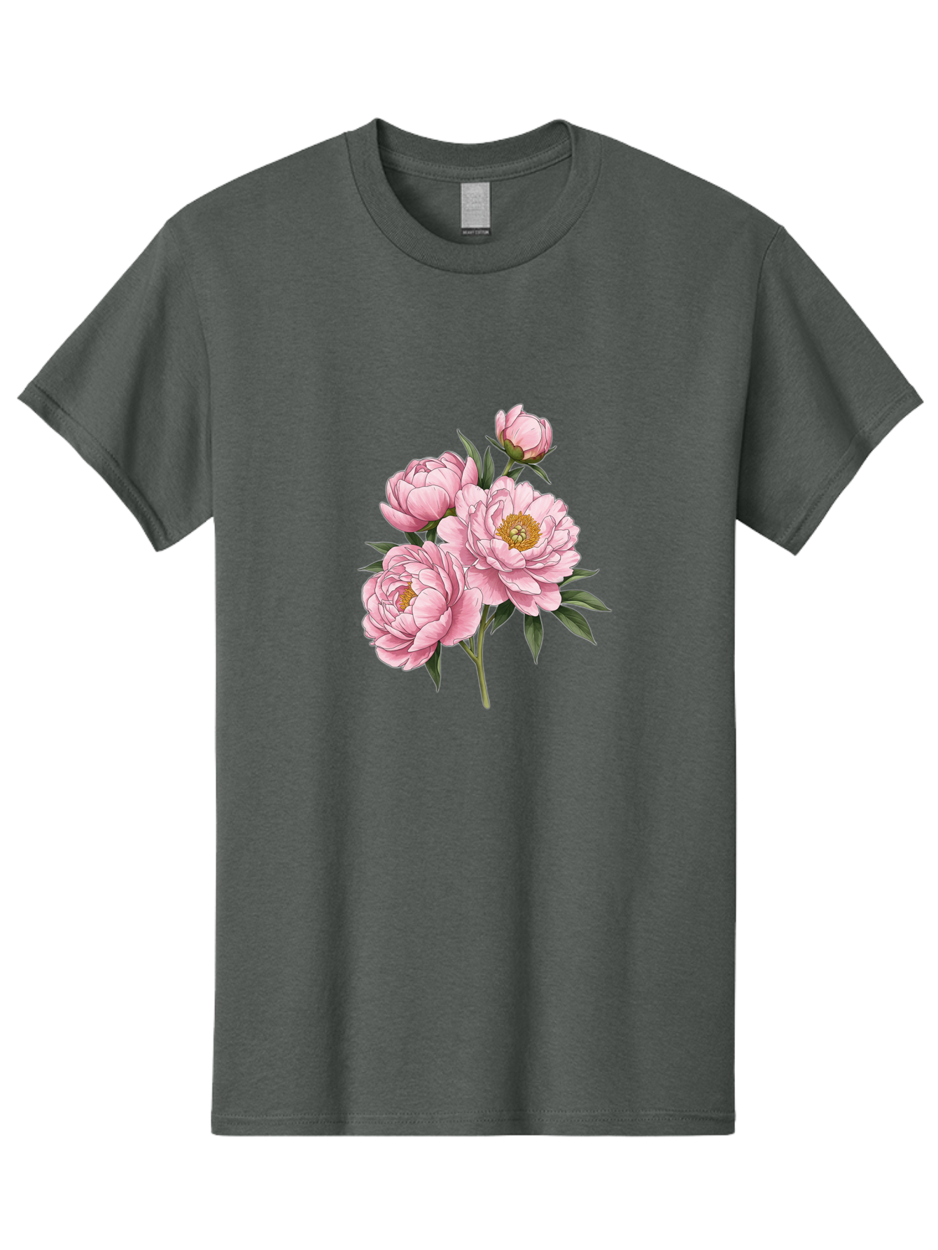 Pink-Peonies-3 Men'S Graphic Tee, 100% Cotton, Comfortable Casual Summer Wear, Machine Washable, Vintage Camera, Old Camera, Antique Camera, Black Camera, Classic Photography, Photography Equipment, Nostalgic Device, Film Camera, Camera Art Bal137