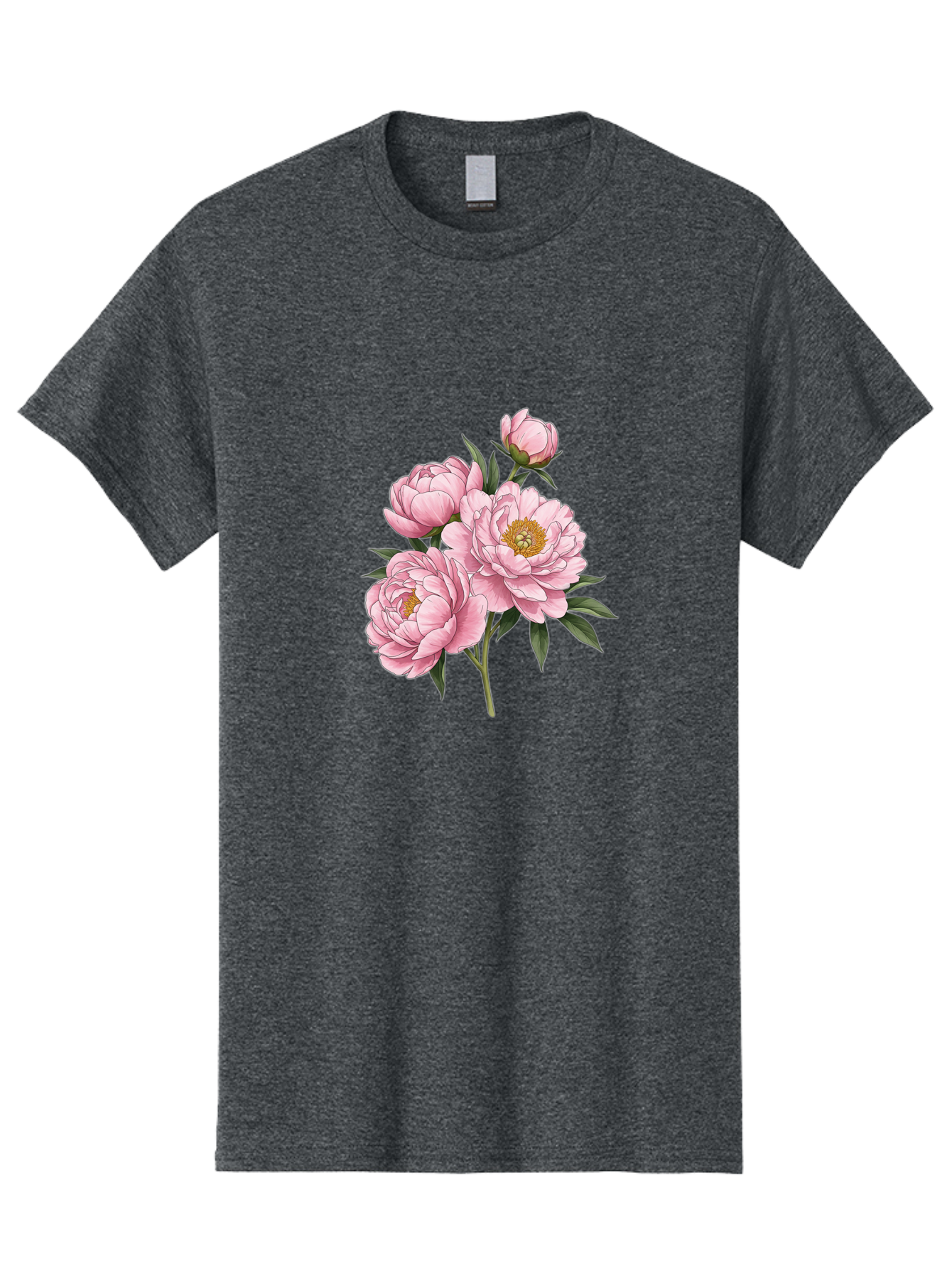 Pink-Peonies-3 Men'S Graphic Tee, 100% Cotton, Comfortable Casual Summer Wear, Machine Washable, Vintage Camera, Old Camera, Antique Camera, Black Camera, Classic Photography, Photography Equipment, Nostalgic Device, Film Camera, Camera Art Bal137