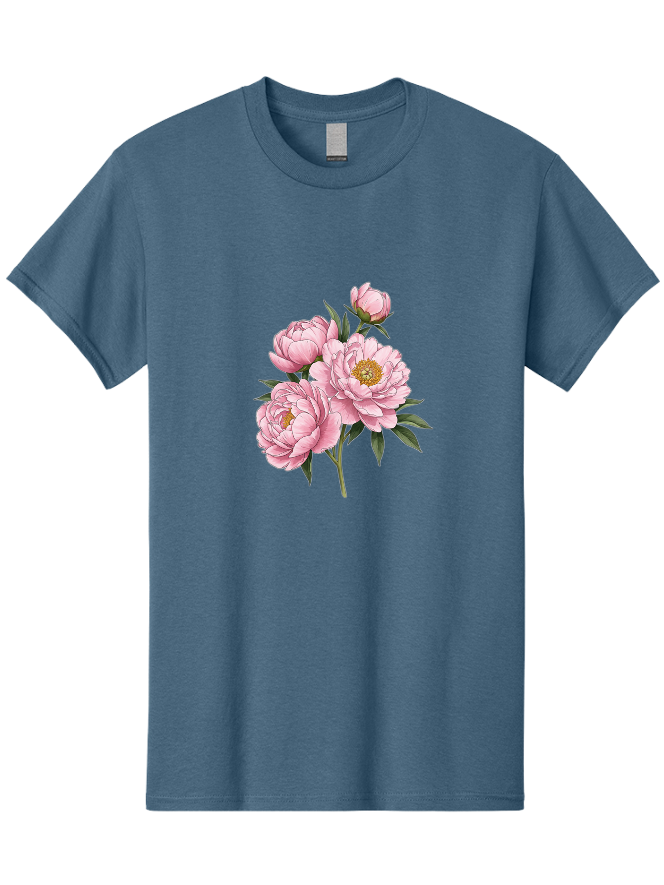 Pink-Peonies-3 Men'S Graphic Tee, 100% Cotton, Comfortable Casual Summer Wear, Machine Washable, Vintage Camera, Old Camera, Antique Camera, Black Camera, Classic Photography, Photography Equipment, Nostalgic Device, Film Camera, Camera Art Bal137