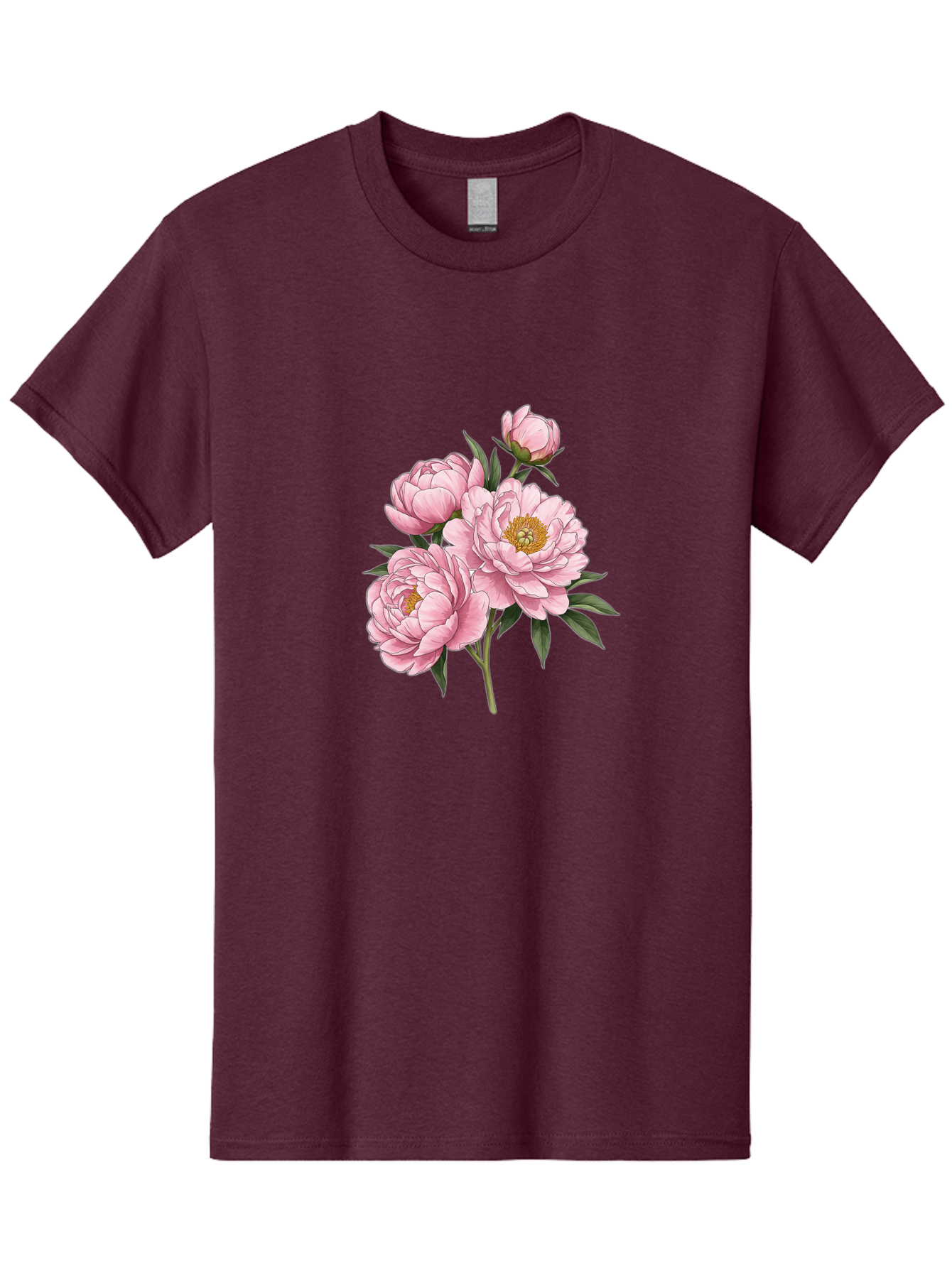 Pink-Peonies-3 Men'S Graphic Tee, 100% Cotton, Comfortable Casual Summer Wear, Machine Washable, Vintage Camera, Old Camera, Antique Camera, Black Camera, Classic Photography, Photography Equipment, Nostalgic Device, Film Camera, Camera Art Bal137