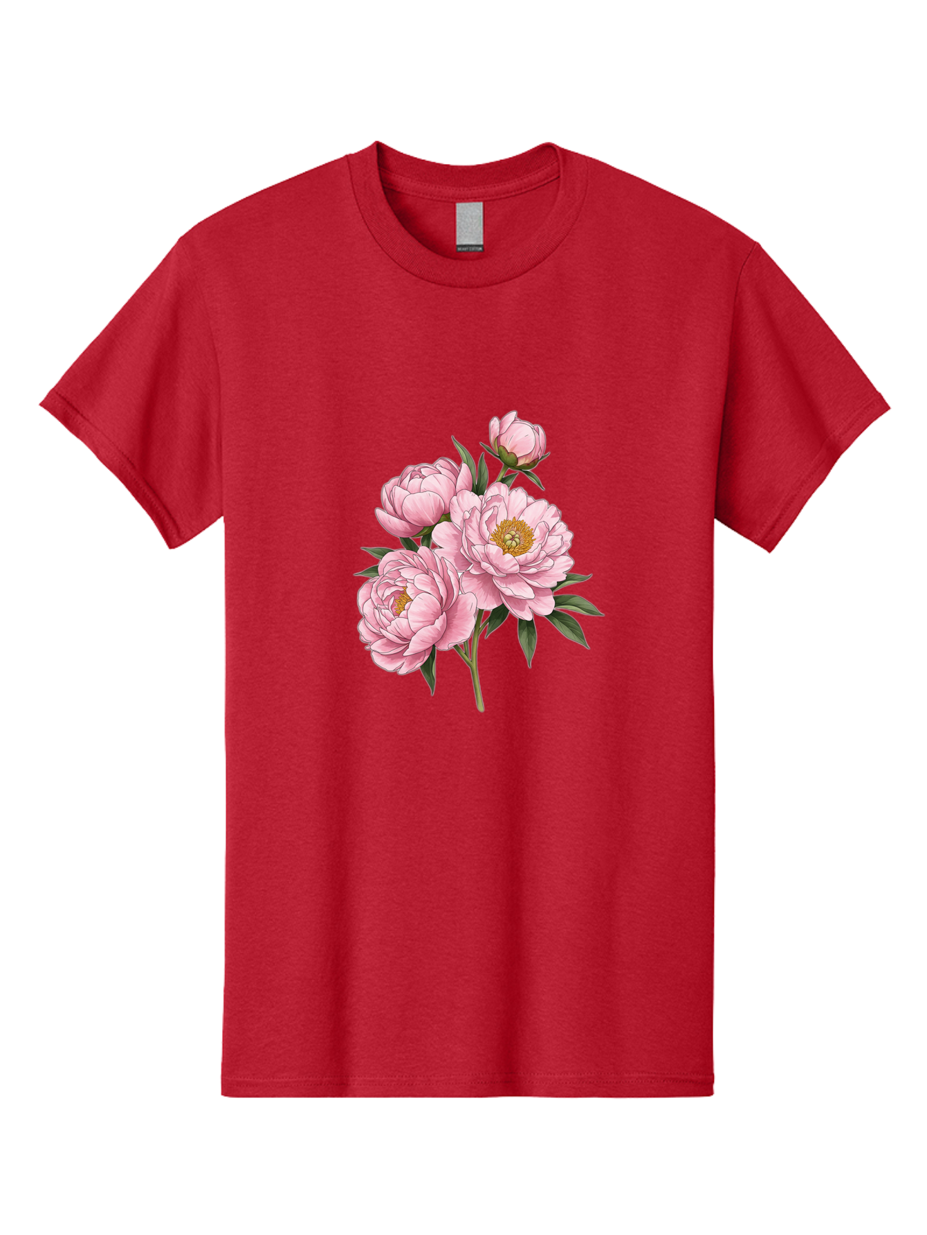 Pink-Peonies-3 Men'S Graphic Tee, 100% Cotton, Comfortable Casual Summer Wear, Machine Washable, Vintage Camera, Old Camera, Antique Camera, Black Camera, Classic Photography, Photography Equipment, Nostalgic Device, Film Camera, Camera Art Bal137