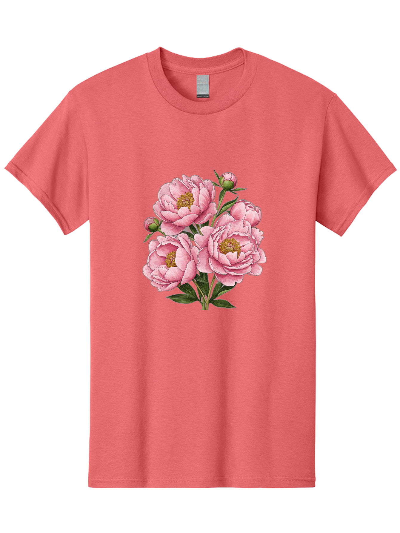 Pink-Peonies-4 Men'S Graphic Tee, 100% Cotton, Comfortable Casual Summer Wear, Machine Washable, Vintage Camera, Old Camera, Antique Camera, Black Camera, Classic Photography, Photography Equipment, Nostalgic Device, Film Camera, Camera Art Bal138