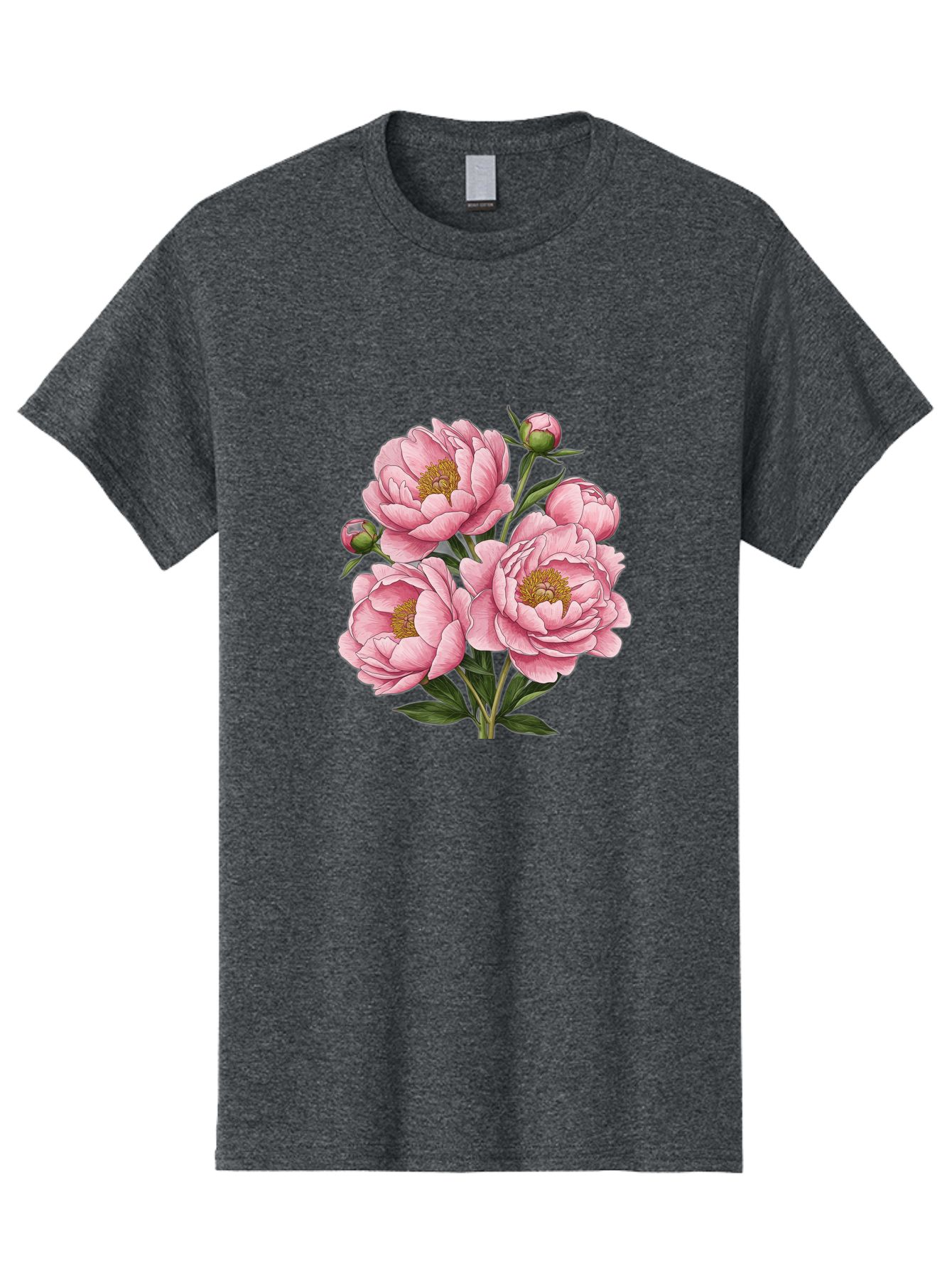 Pink-Peonies-4 Men'S Graphic Tee, 100% Cotton, Comfortable Casual Summer Wear, Machine Washable, Vintage Camera, Old Camera, Antique Camera, Black Camera, Classic Photography, Photography Equipment, Nostalgic Device, Film Camera, Camera Art Bal138